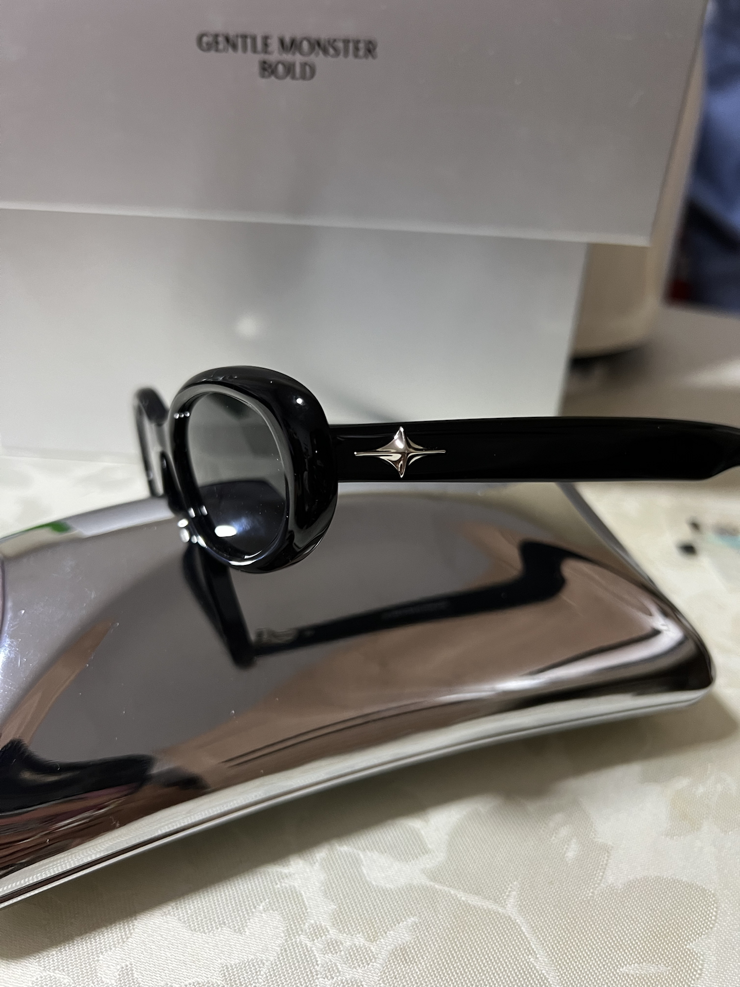 custom review-GENTLE MONSTER Пластиковая оправа ОВАЛЬНЫЕ Солнцезащитные очки Унисекс