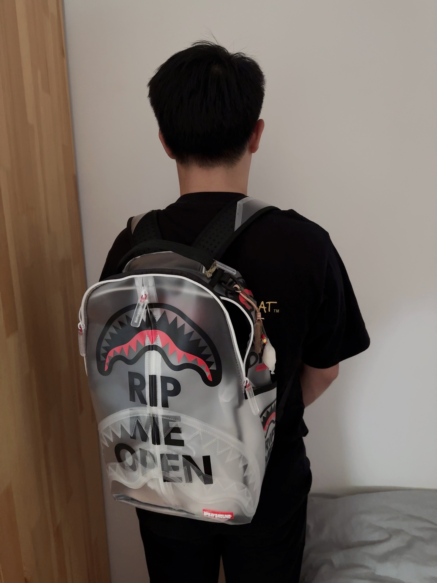 custom review-SPRAYGROUND Рюкзак из искусственной кожи унисекс прозрачный