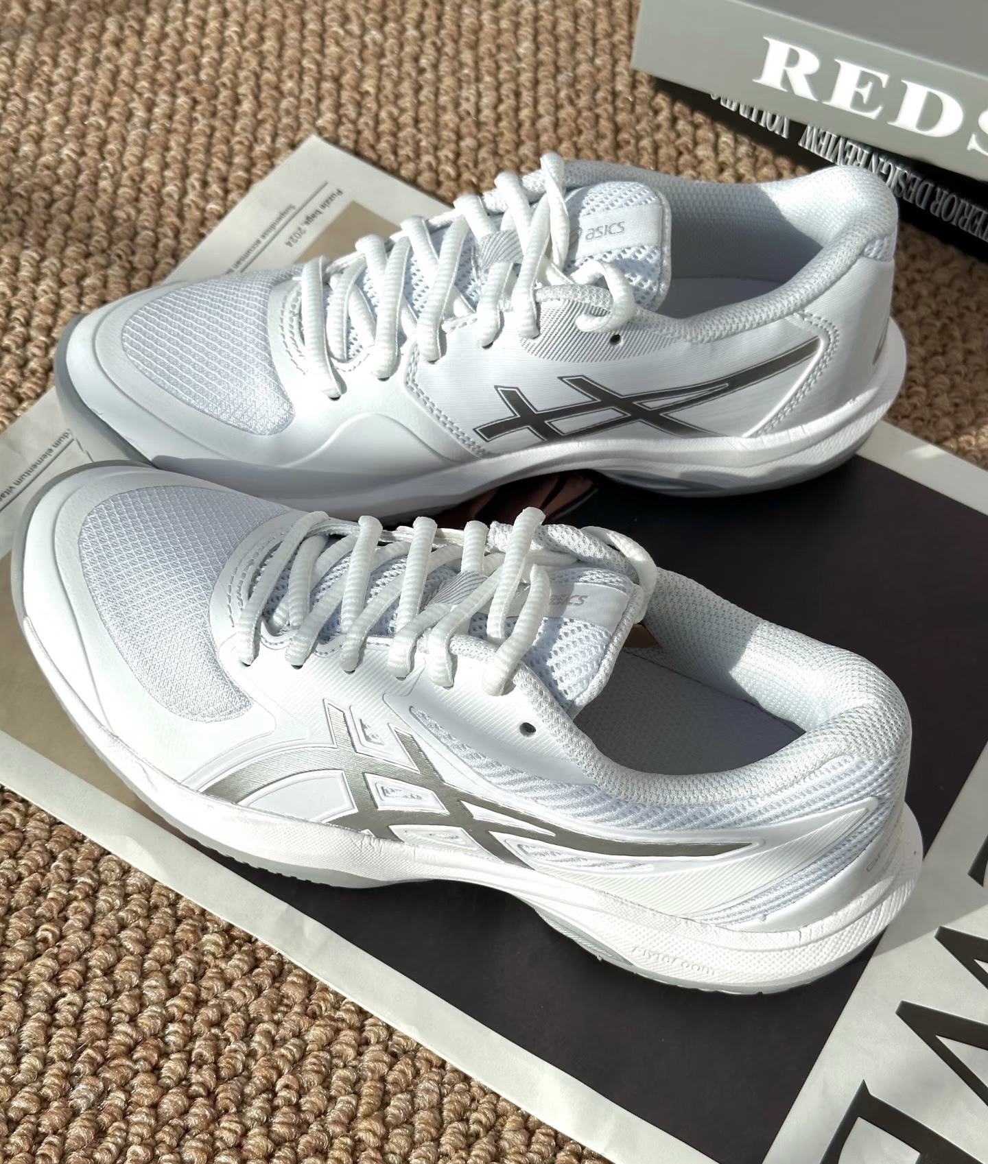 custom review-ASICS Гель Dedicate 8 противоскользящие низкие кроссовки для тенниса унисекс серебристо-серые