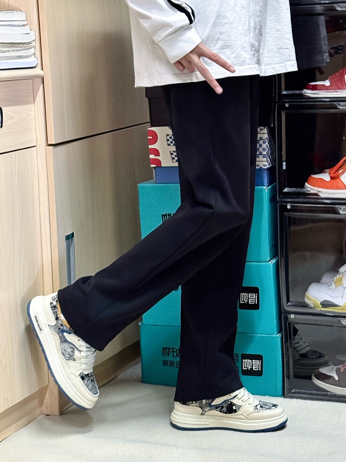 不是吧‼️高帮板鞋这样穿好帅呀💫💫