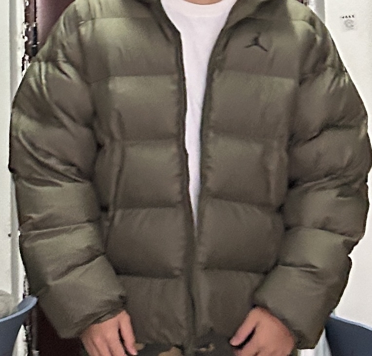 custom review-Джордан Army Зеленый Мужской Пуховик