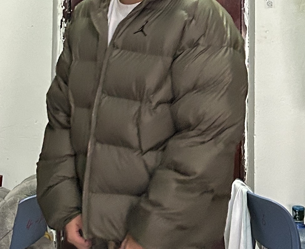 custom review-Джордан Army Зеленый Мужской Пуховик