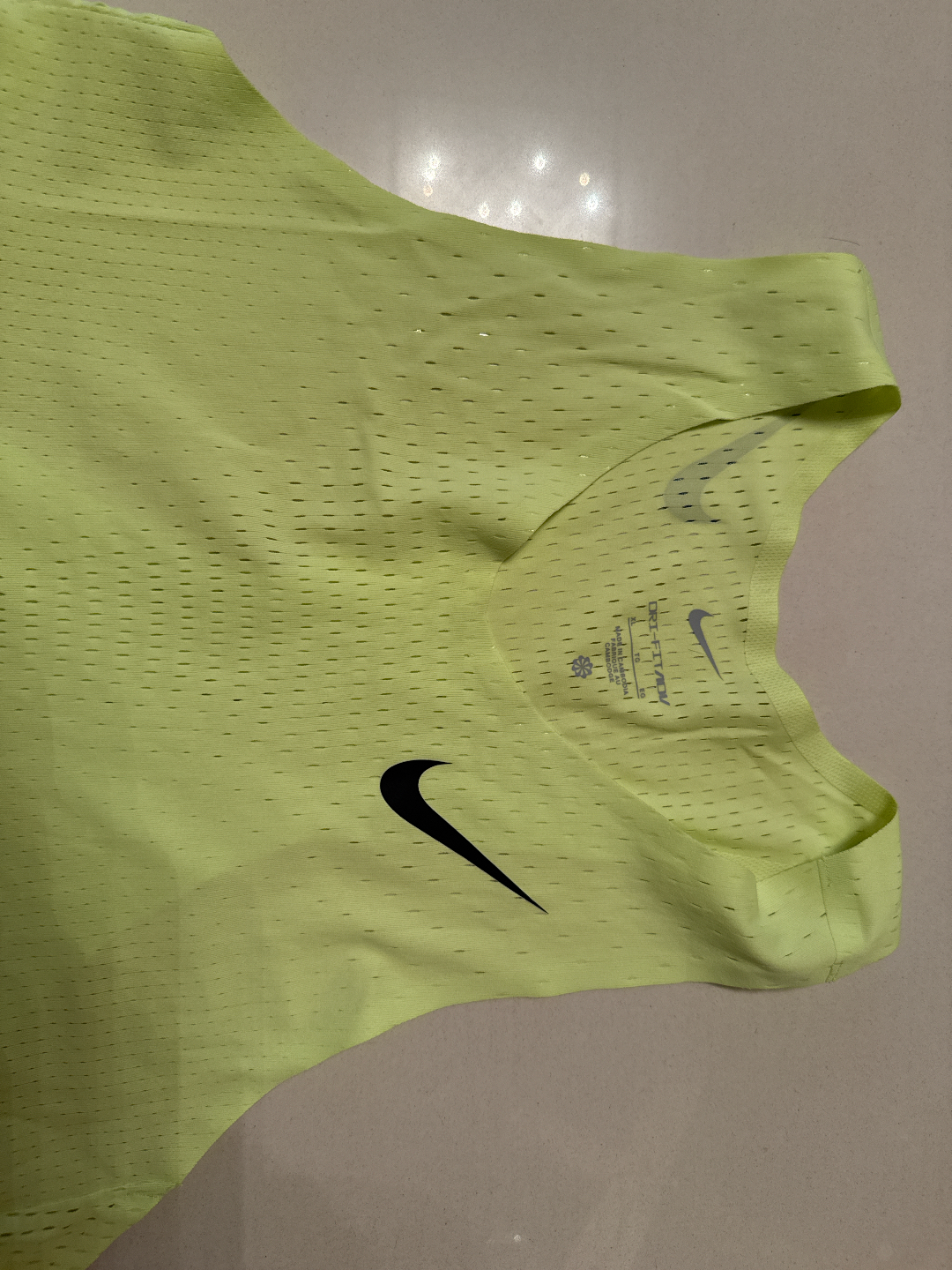 custom review-Nike AEROSWIFT Топ Мужской Светло-Лимонный Желтый Черный