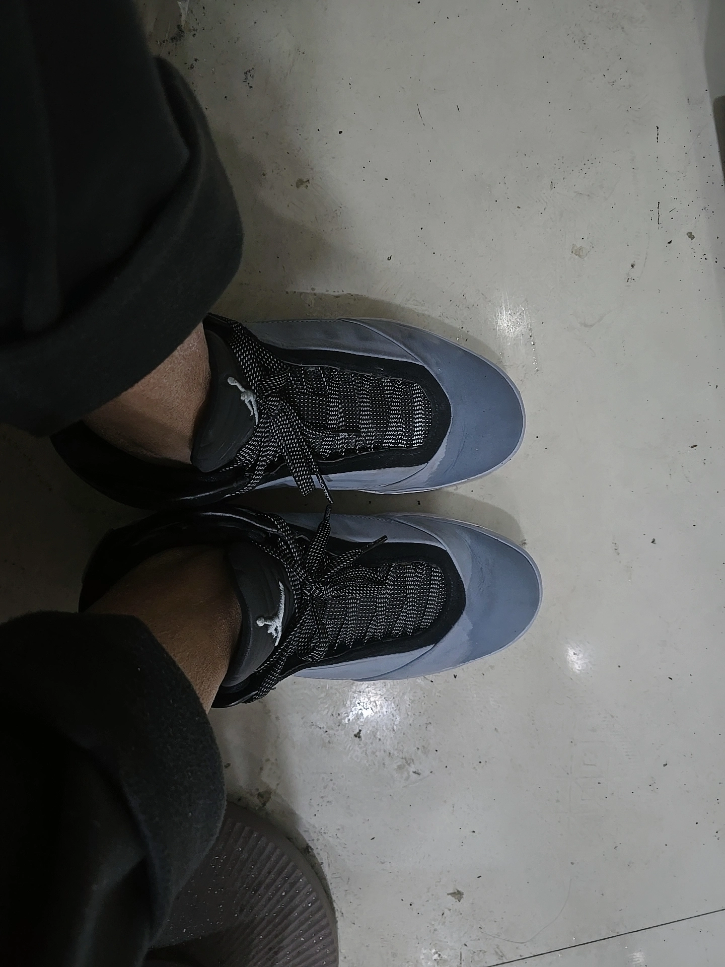 custom review-Jordan Air Jordan 40 Баскетбольные кроссовки Мужские Синие Серые Азиатская версия