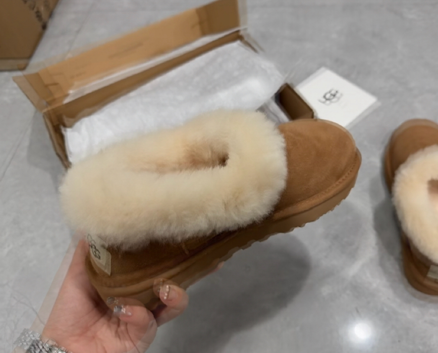 custom review-UGG Термостойкие Устойчивые к истиранию Ботинки на щиколотку (Размер Длина) Зимние ботинки Женские Каштановый