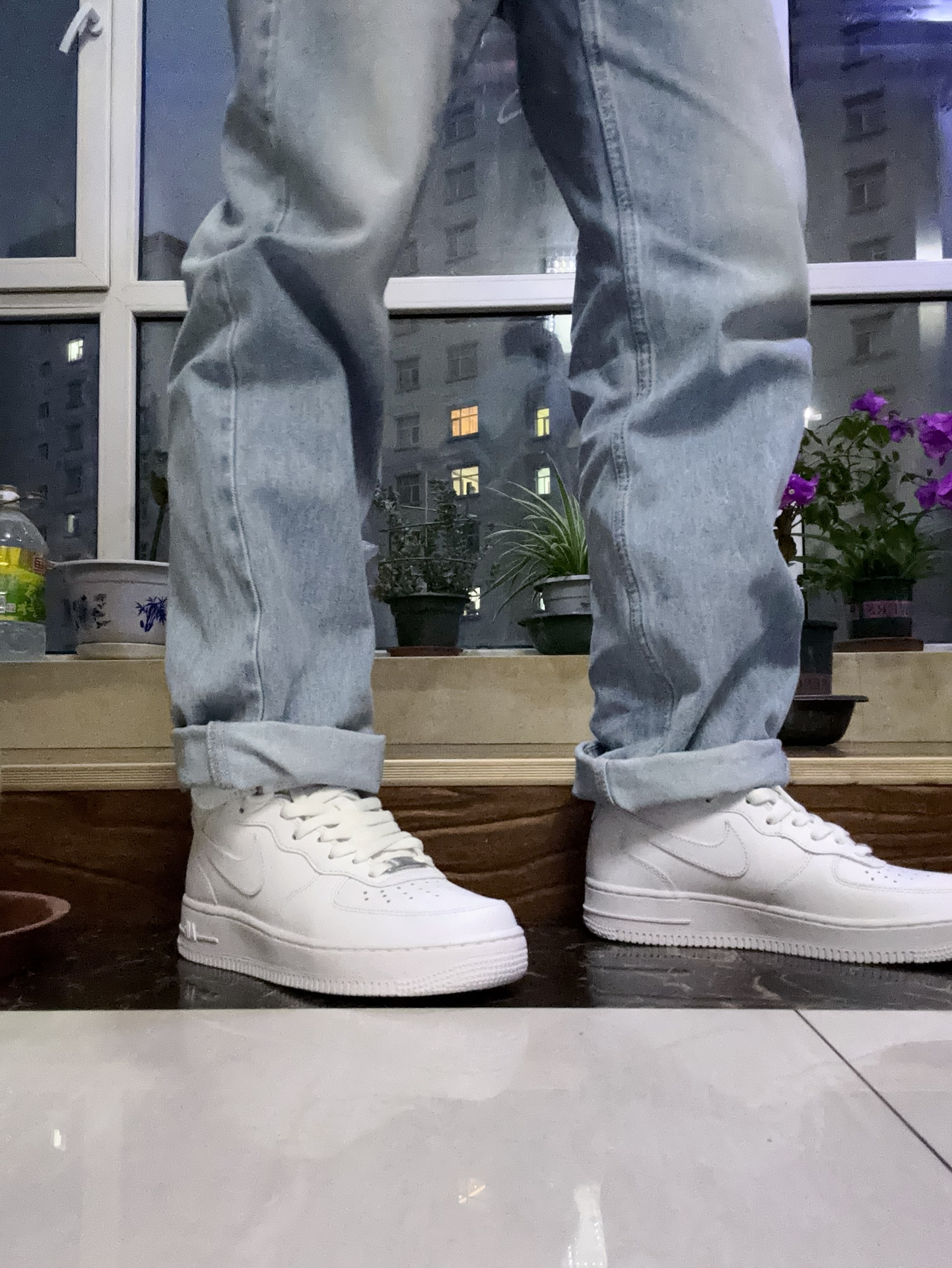 custom review-Nike Air FORCE 1 07 MID Топ Скейтборд Кроссовки Женские Чисто Белый