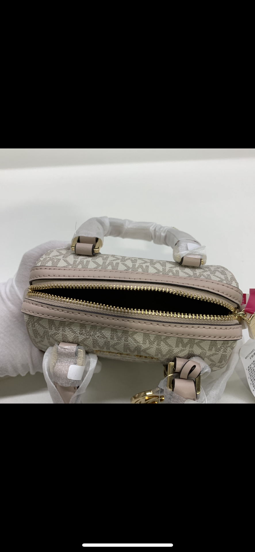 custom review-MICHAEL KORS Bedford Искусственная кожа Бостон Сумка Одно плечо Ручная сумка Сумка через плечо Мини Женская