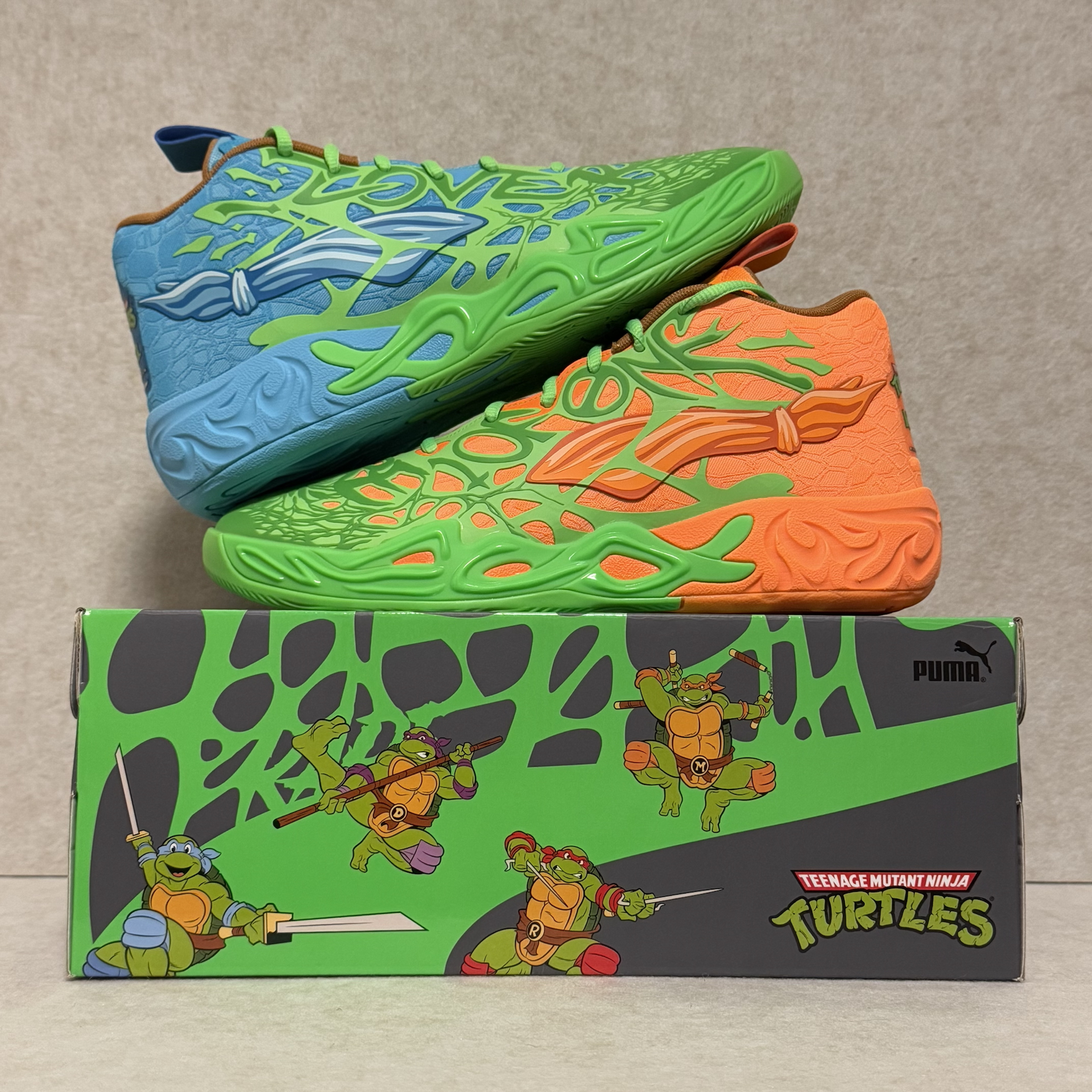 custom review-Черепашки-ниндзя X PUMA MB.04 Противоскользящие устойчивые к истиранию MID Баскетбольные кроссовки Унисекс