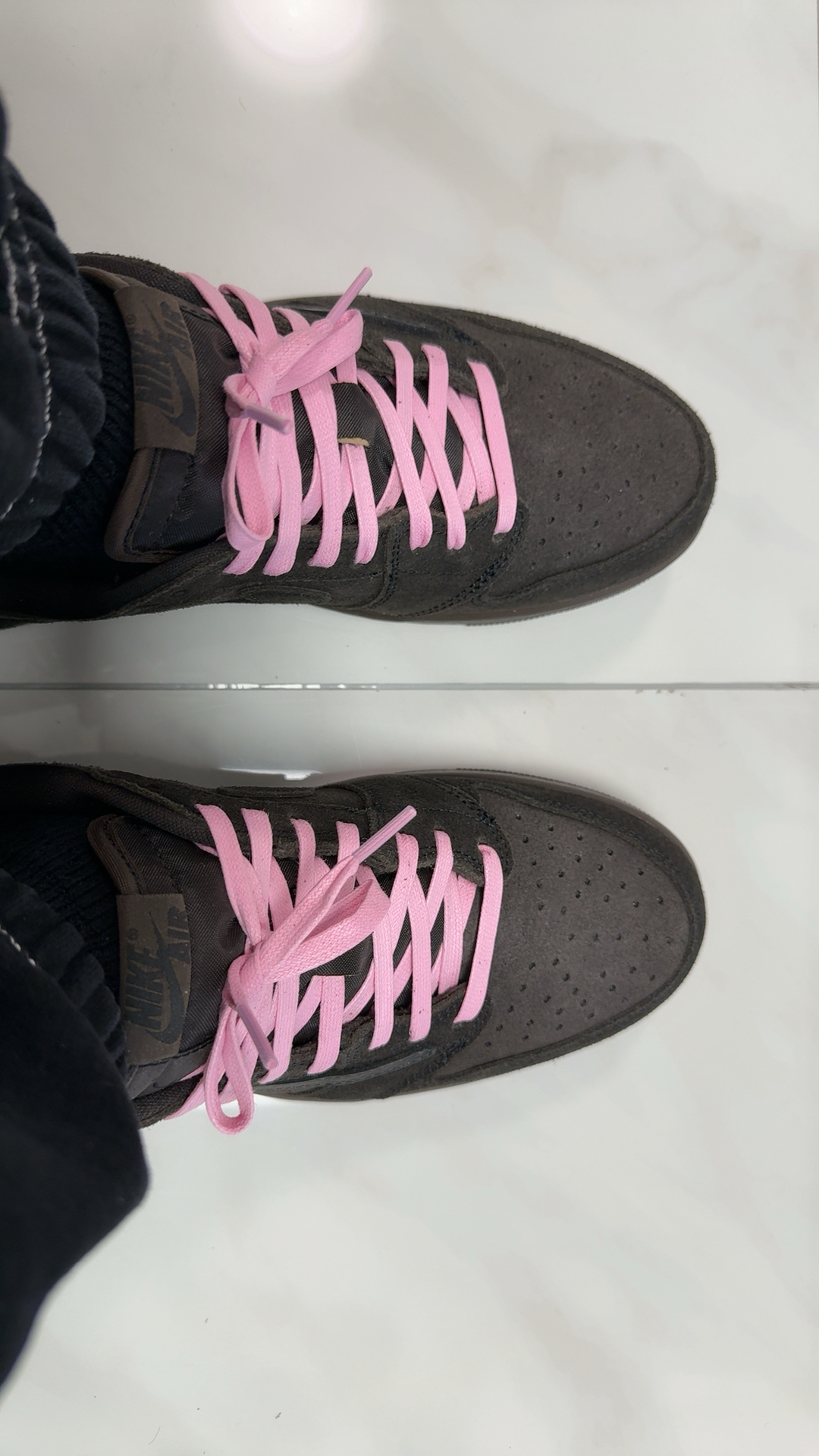 custom review-Travis Scott X Air Jordan 1 Low OG 'Velvet Brown'