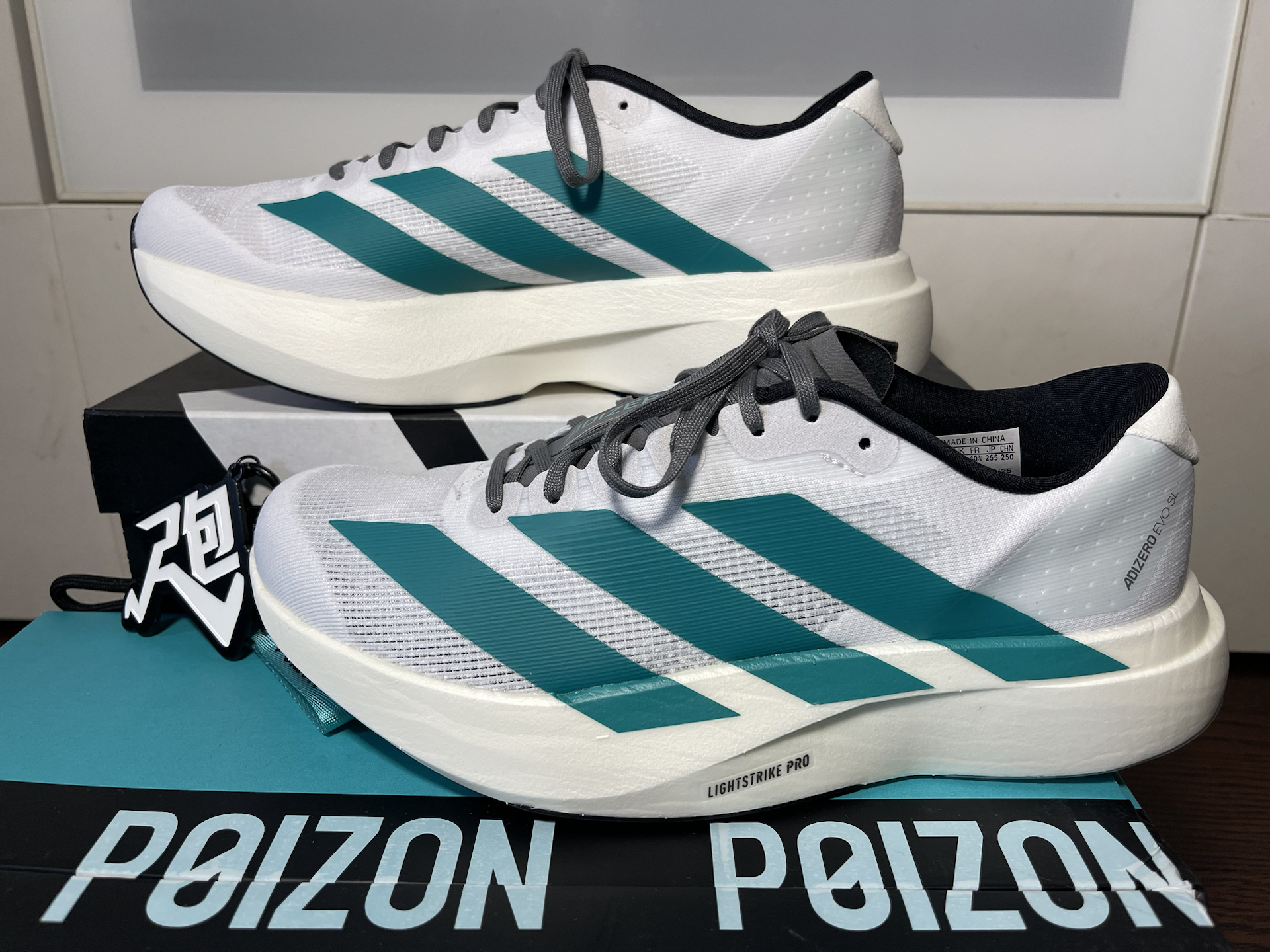 custom review-Adidas Adizero Evo SL Устойчивый к истиранию Дышащие С низким верхом Беговые кроссовки Мужские Белые Зеленые