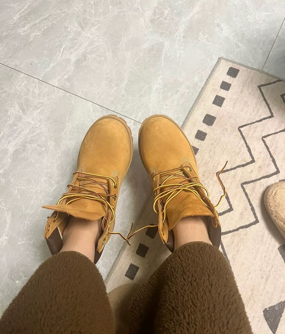 custom review-Timberland Премиум Slip-Resistant Anti-KICK Детские ботинки Желтые Подростковые