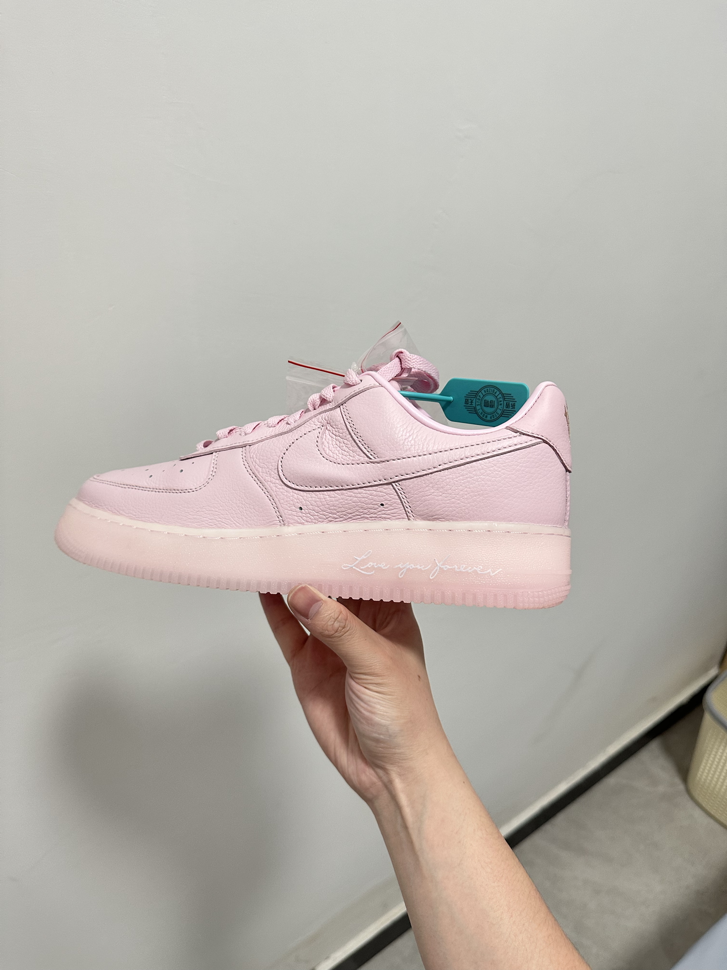 custom review-NOCTA x Nike Air FORCE 1 Slip-Resistant Abrasion-Resistant Low-Top Skateboard Shoes Unisex Pink Silver