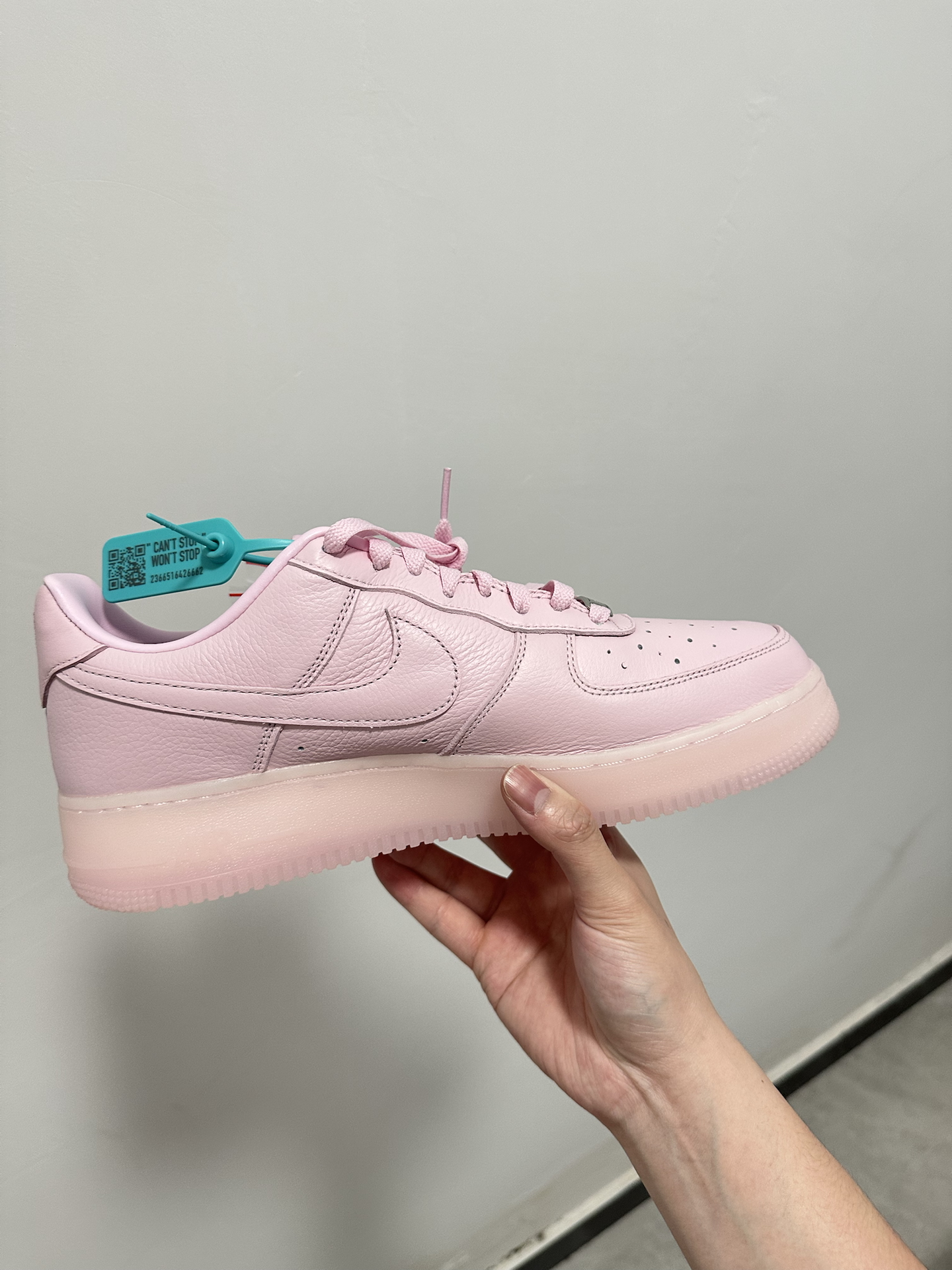 custom review-NOCTA x Nike Air FORCE 1 Slip-Resistant Abrasion-Resistant Low-Top Skateboard Shoes Unisex Pink Silver