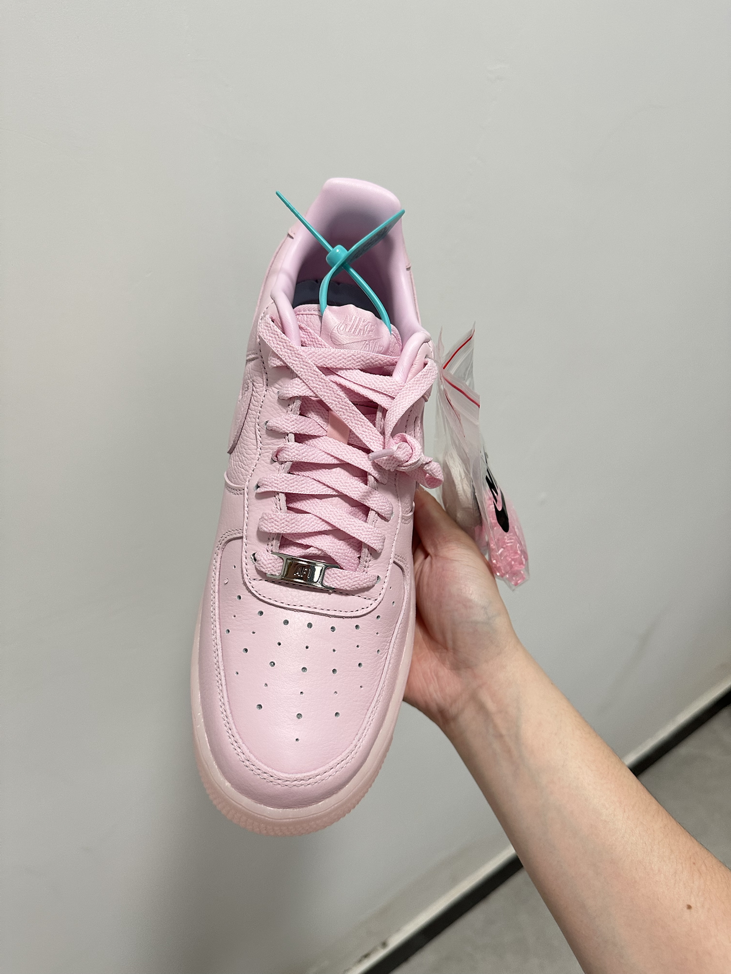 custom review-NOCTA x Nike Air FORCE 1 Slip-Resistant Abrasion-Resistant Low-Top Skateboard Shoes Unisex Pink Silver
