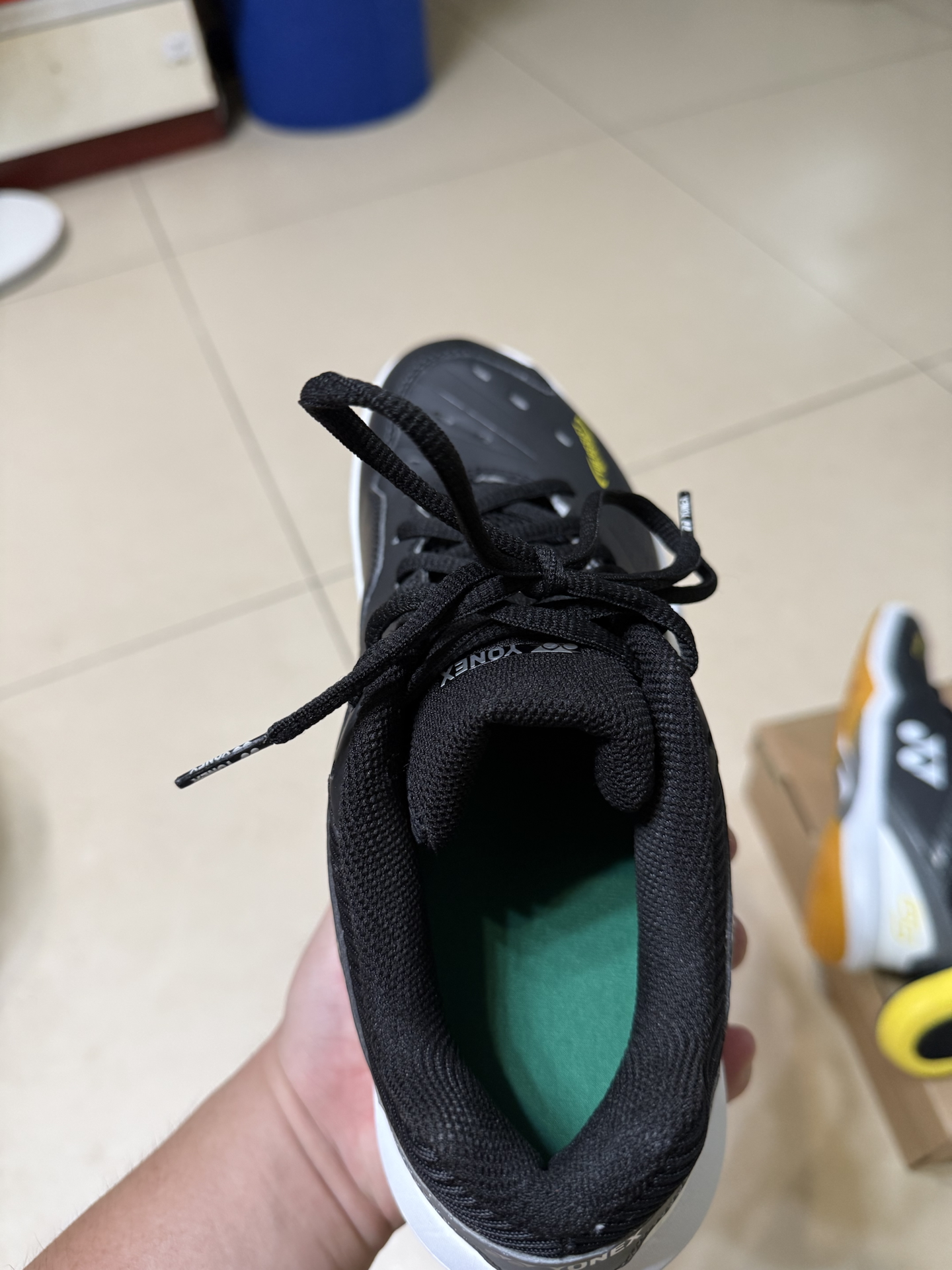 custom review-YONEX 65 3 Амортизация Противоскользящая Устойчивая к истиранию Дышащая Легкая Низкий Верх Бадминтонная Обувь Мужская