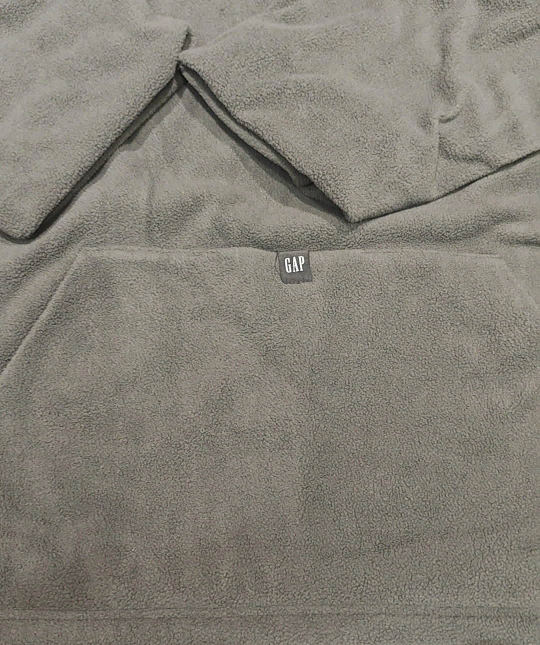 custom review-YEEZY x Gap X Balenciaga Темно-серый Polar Fleece Утепленный худи Свитшот Унисекс Темно-серый