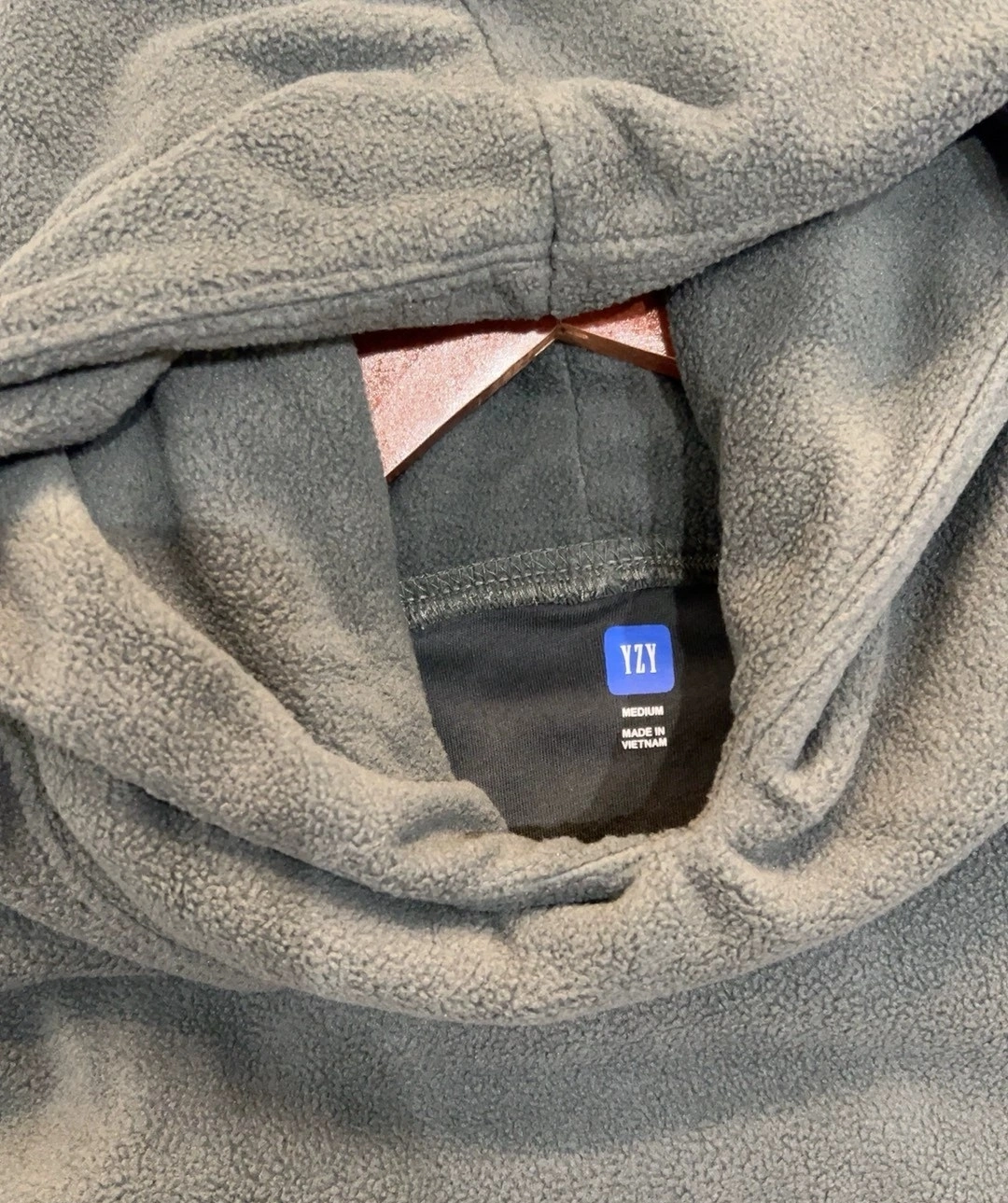 custom review-YEEZY x Gap X Balenciaga Темно-серый Polar Fleece Утепленный худи Свитшот Унисекс Темно-серый
