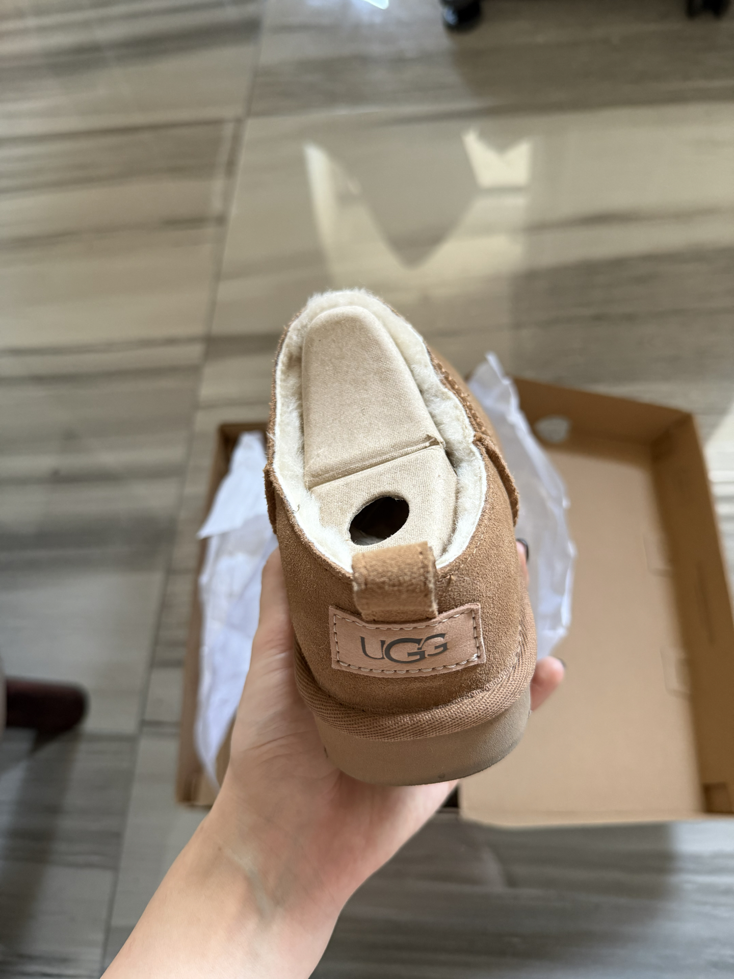 custom review-UGG Классический Микро Термический Снегобут Женские Каштановый