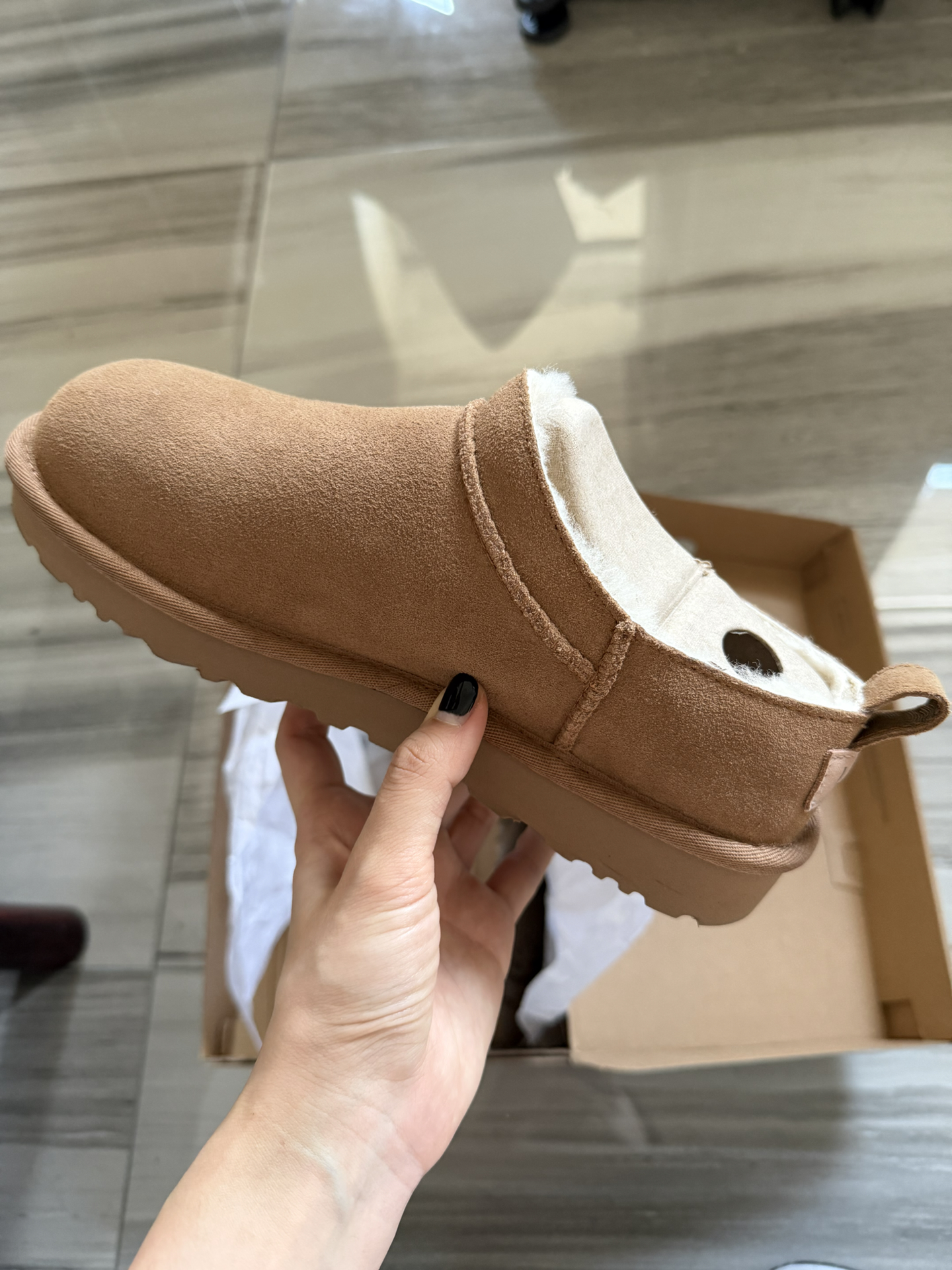 custom review-UGG Классический Микро Термический Снегобут Женские Каштановый