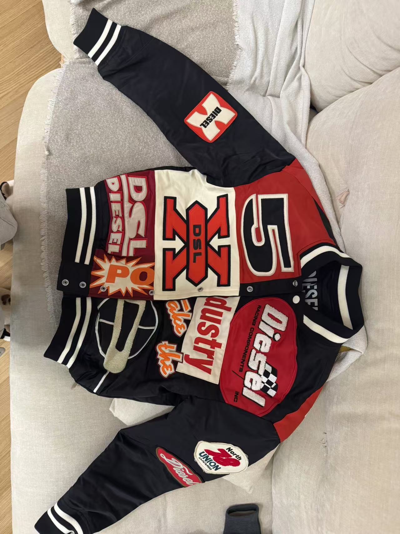 custom review-DIESEL Бейсбольная куртка мужская черная