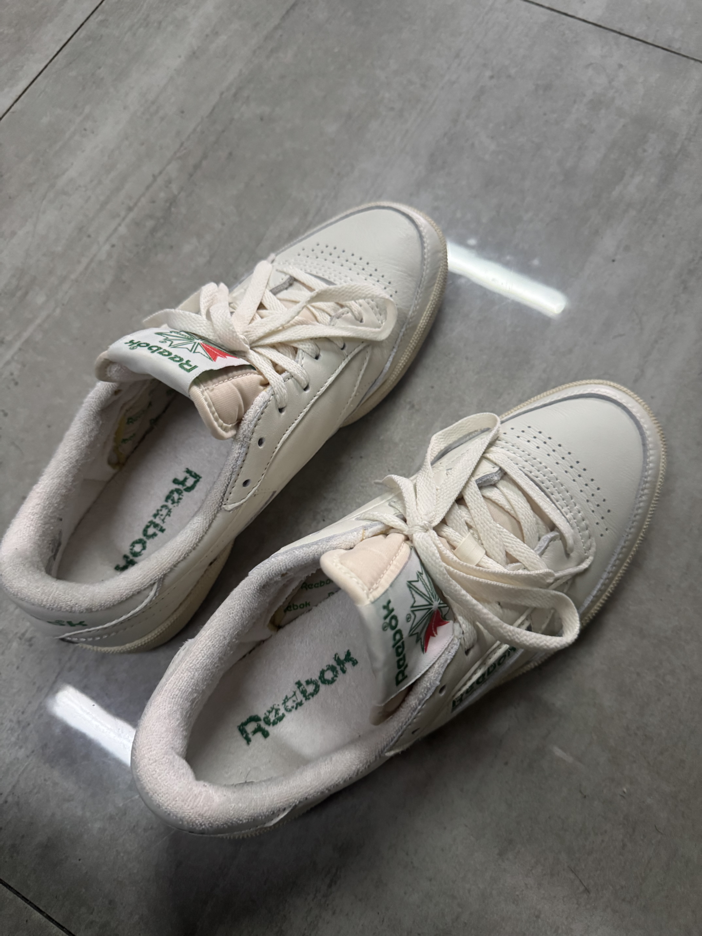 custom review-Reebok CLUB C 85 VINTAGE Устойчивые к истиранию Легкие и Дышащие Низкие Кроссовки для скейтбординга Унисекс Экрю