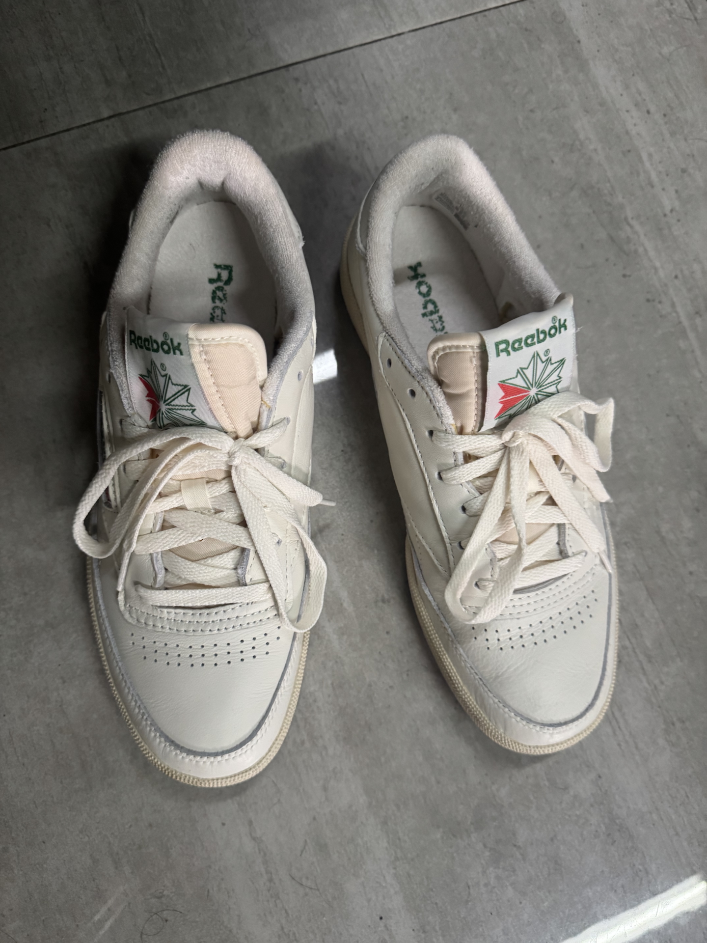 custom review-Reebok CLUB C 85 VINTAGE Устойчивые к истиранию Легкие и Дышащие Низкие Кроссовки для скейтбординга Унисекс Экрю