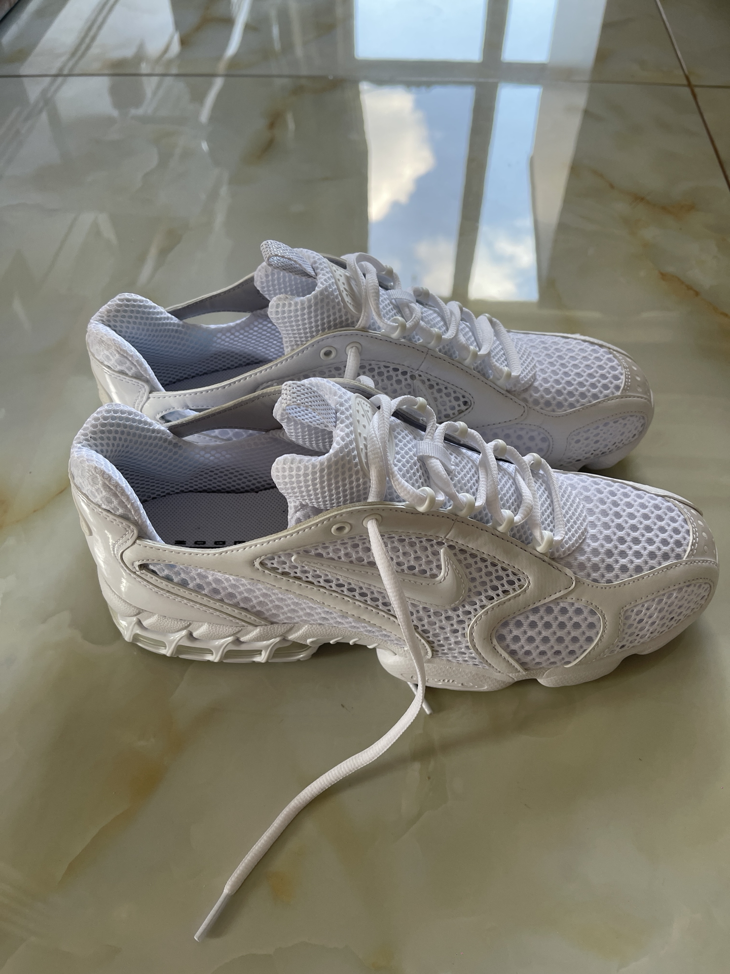 custom review-Nike Air Zoom Spiridon Cage 2 Устойчивые к истиранию Низкие Беговые кроссовки Мужские Чисто белые