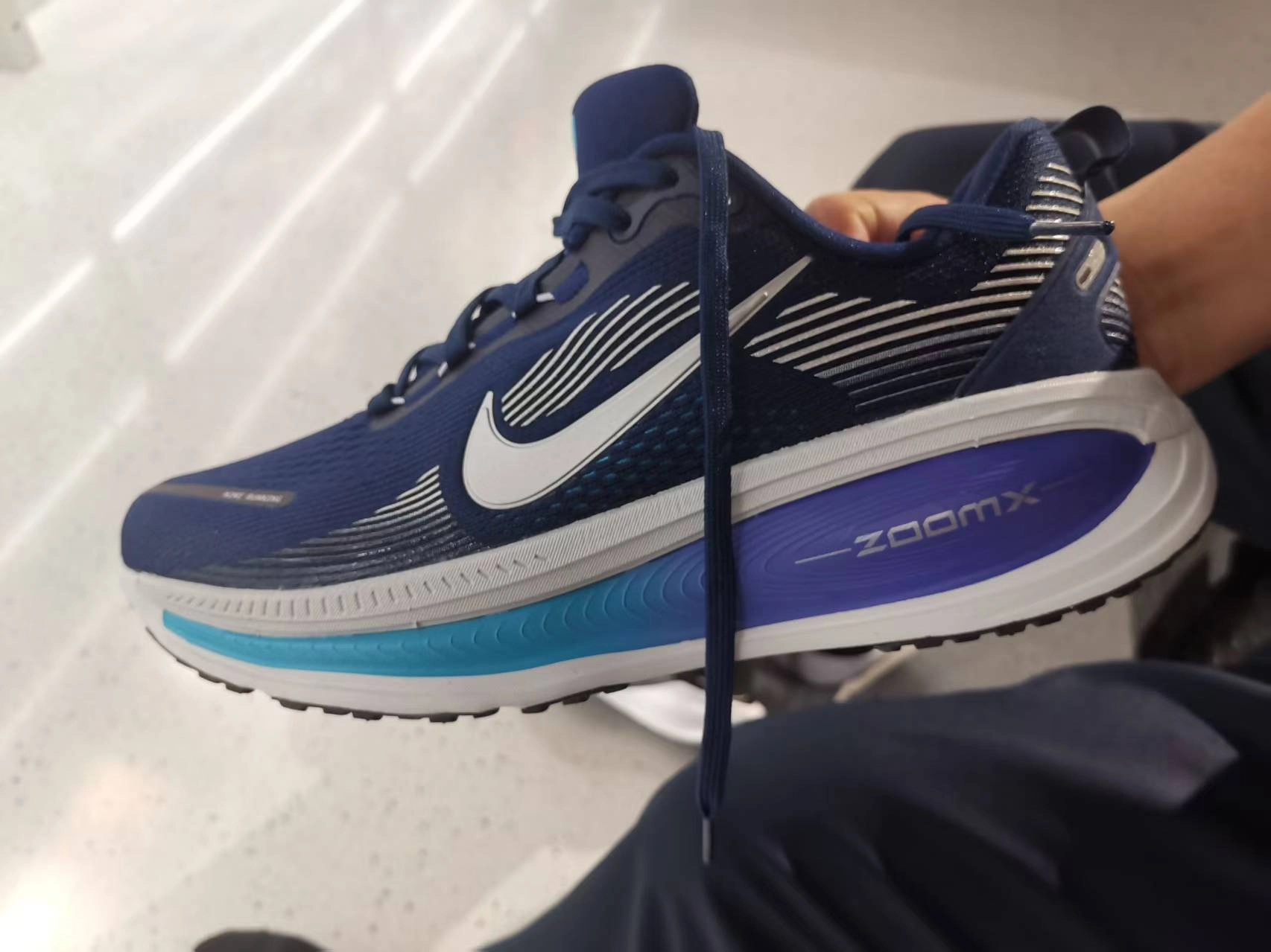 custom review-Nike Vomero 18 Slip-Resistant Abrasion-Resistant Breathable Low-Top Casual Running Shoes Men's Blue Найк Вомеро 18 Противоскользящий Устойчивый к Износу Дышащий Низкий Топ Повседневные Беговые Кроссовки Мужские Синие