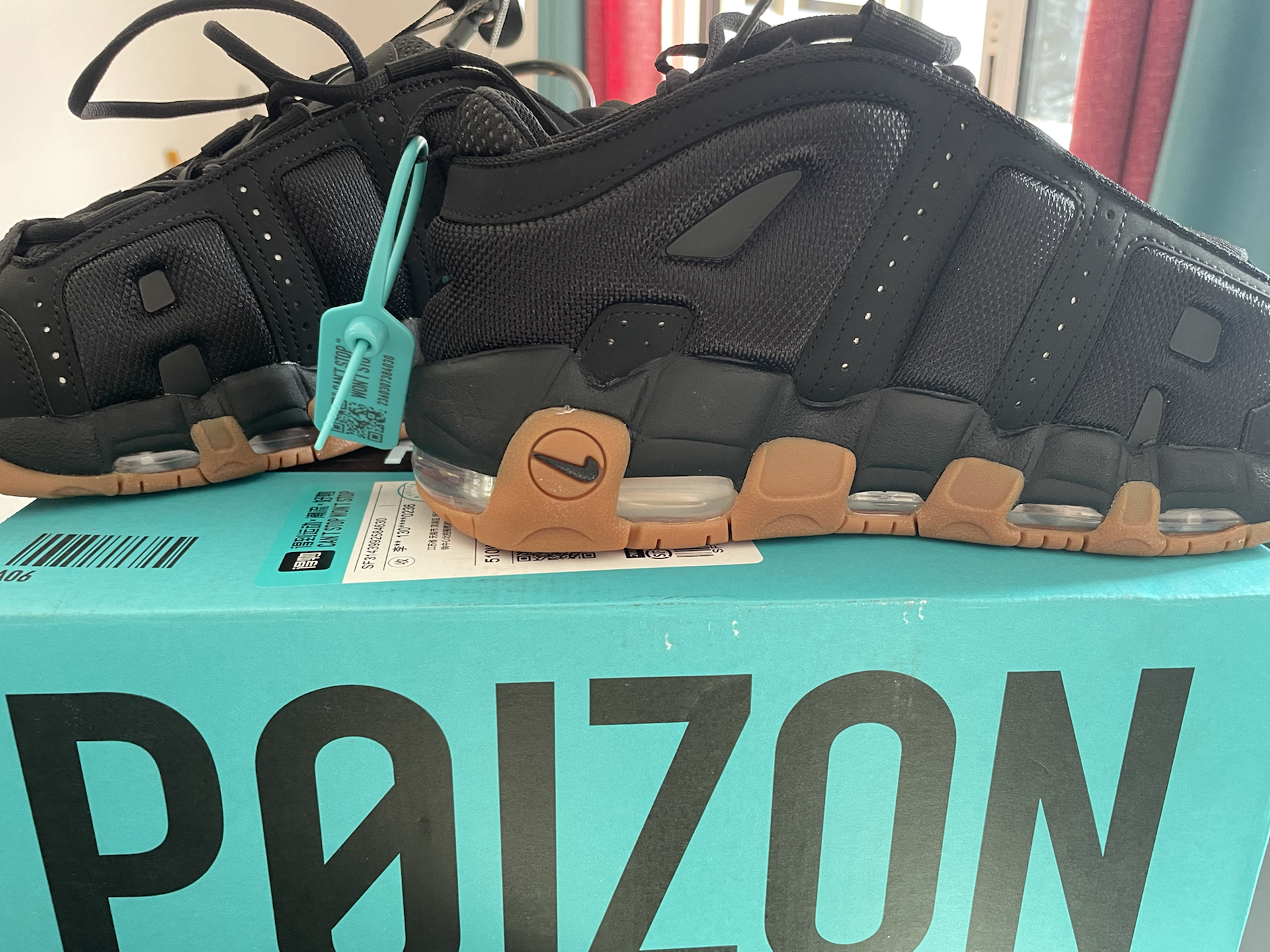 custom review-Nike Air More Uptempo Slip-Resistant Abrasion-Resistant Low-Top Баскетбольные кроссовки Unisex Черные