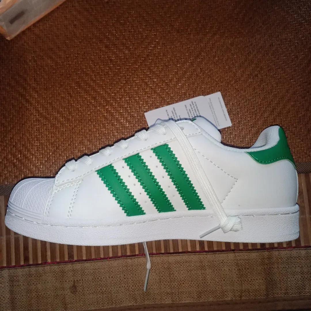 adidas gazelle silver green womens adidas Superstar 2 'White Collegiate Green' main image 0