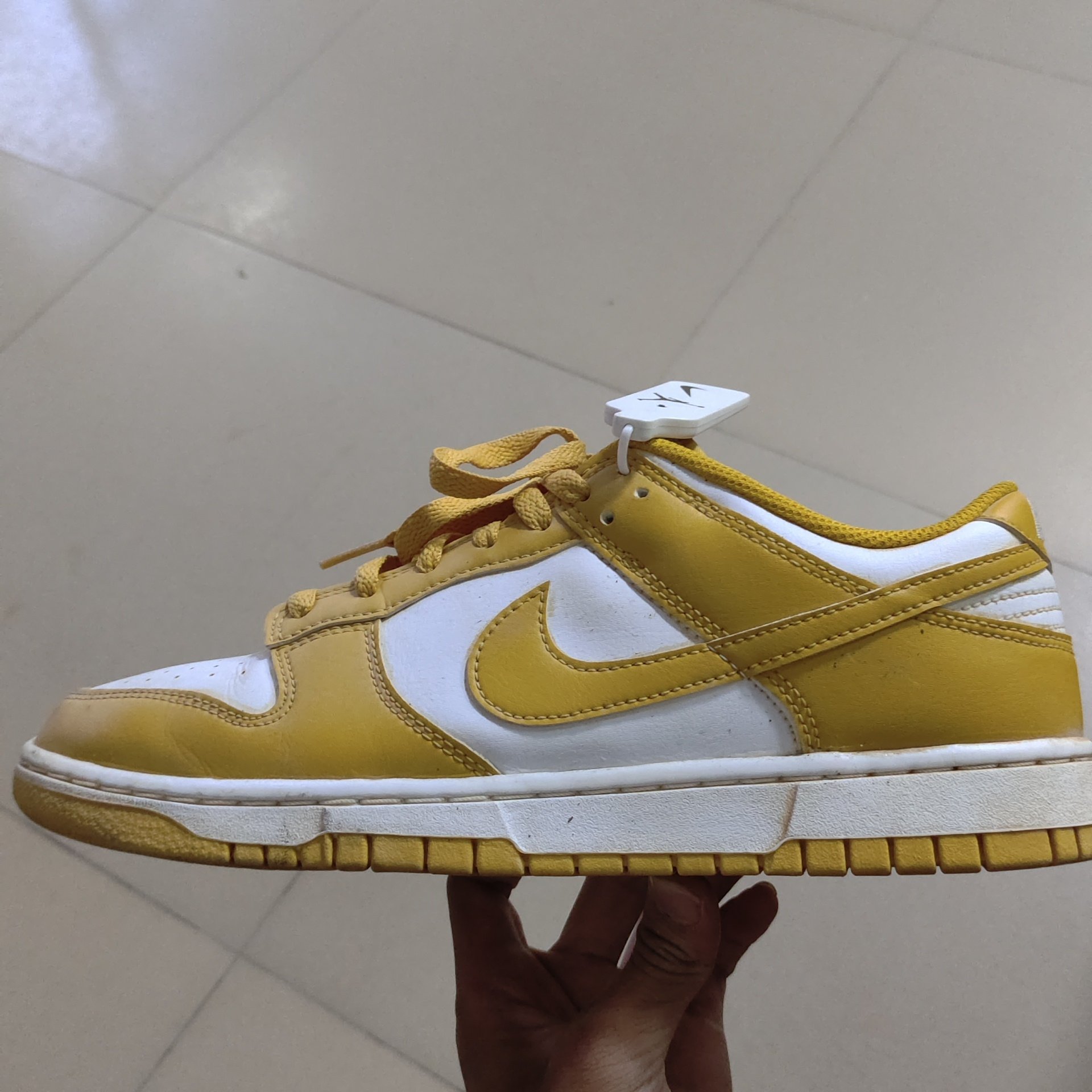 mustard colored nikes