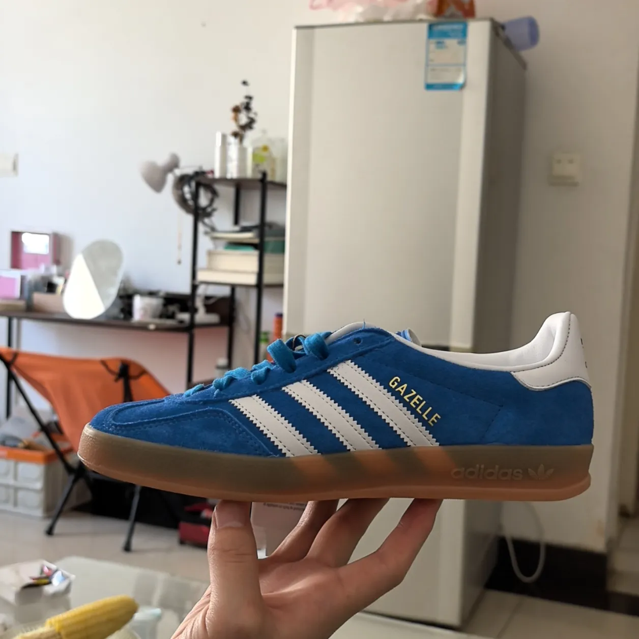Real vs FakeLight Blue Gazelle Adidas Authenticity Check (2025) - POIZON