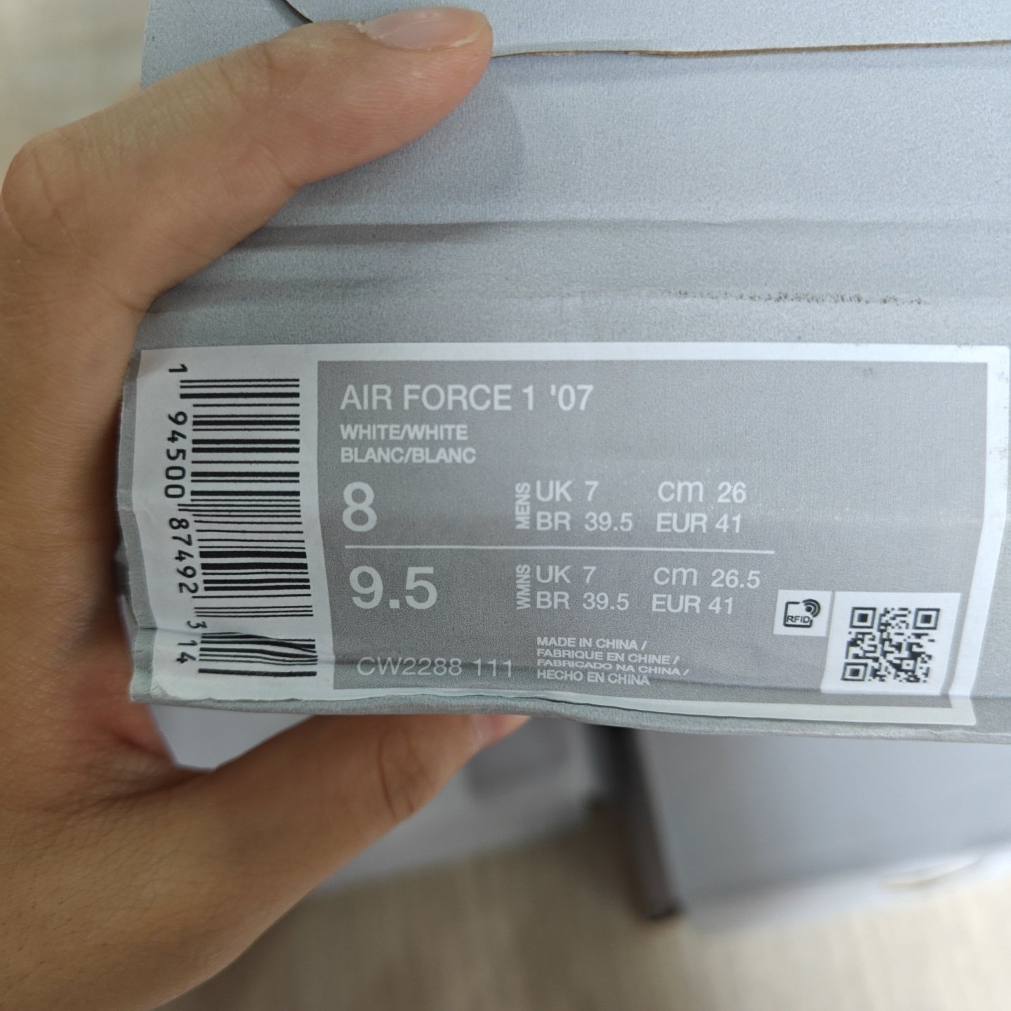 nike air force 1 certificate of authenticity