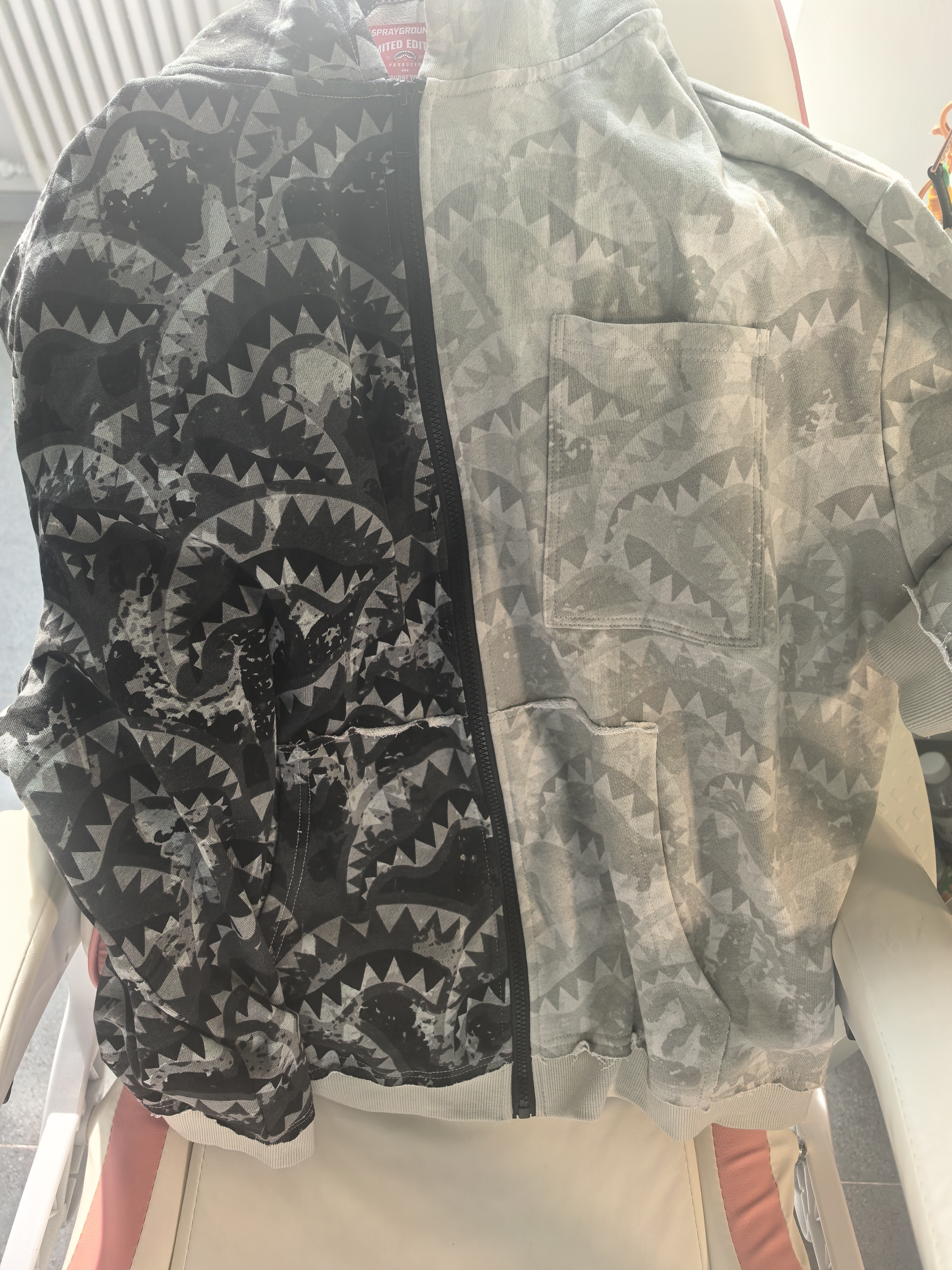 custom review-SPRAYGROUND Повседневный худи унисекс черного цвета