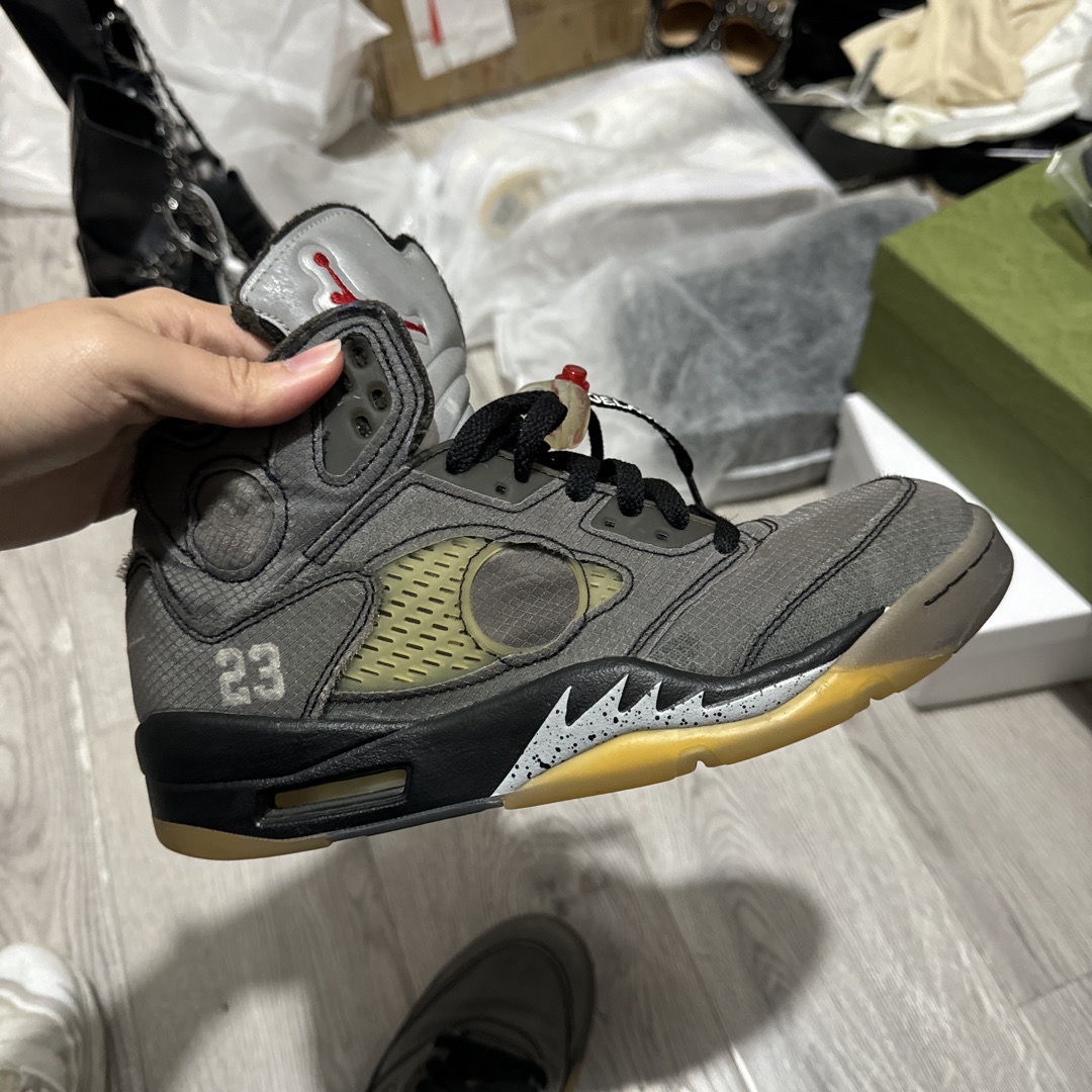 air jordan 5 off white legit check