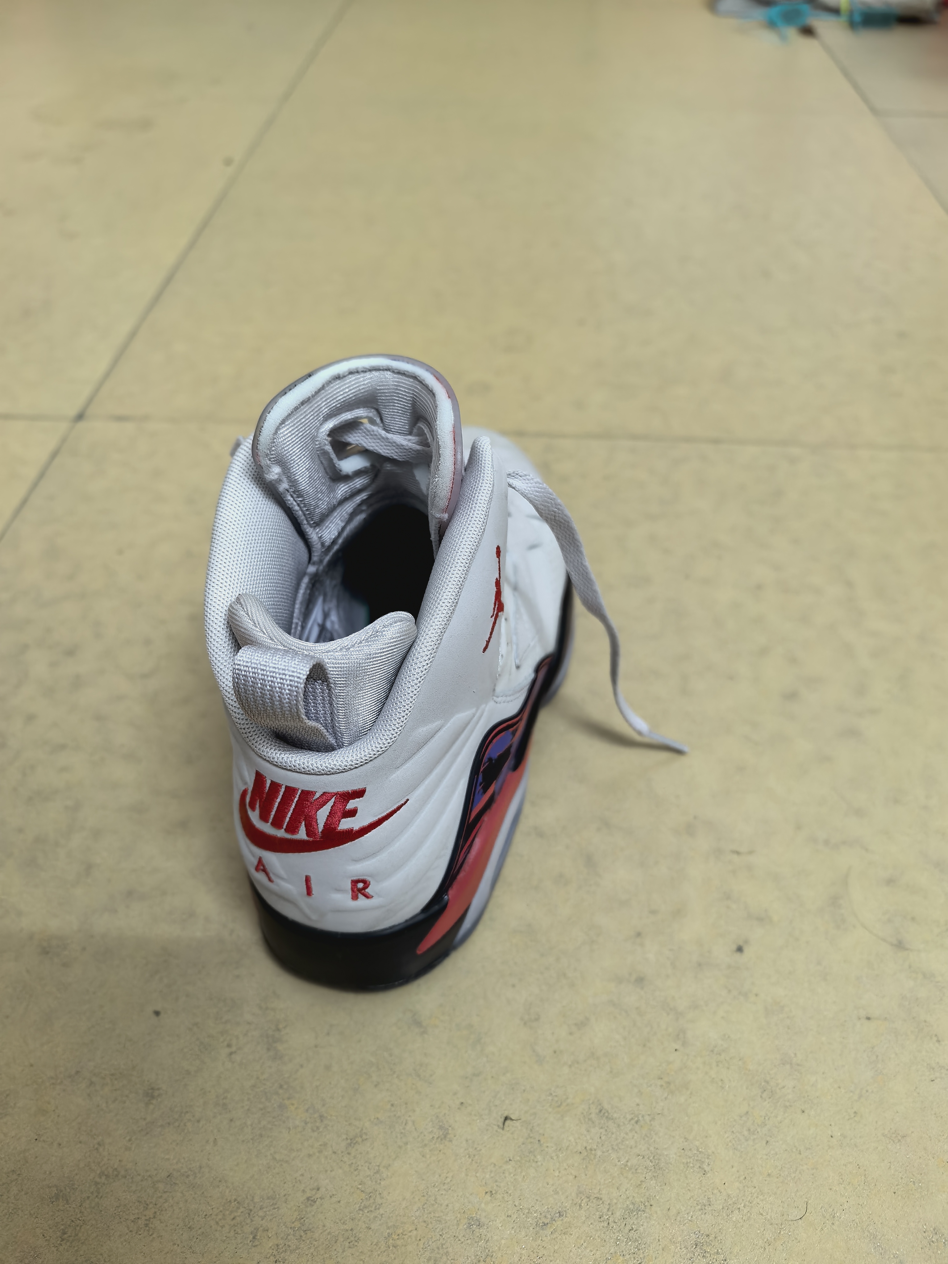 custom review-Jordan MVP 678 Нижняя юбка Резистентный Высокий Топ Винтажные Баскетбольные Кроссовки Мужской Белый Красный