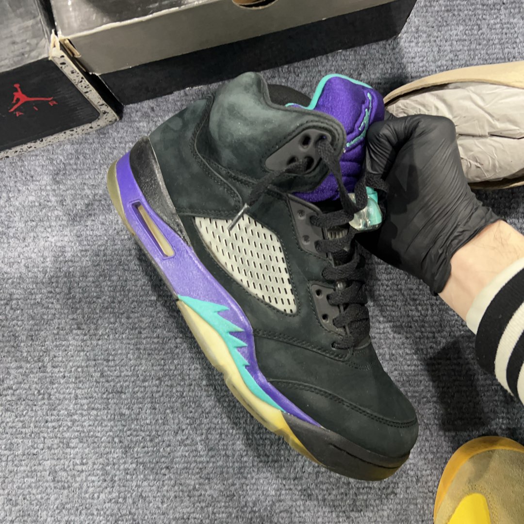 jordan 5 grape fake vs real