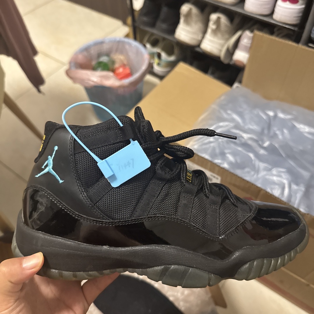 real vs fake jordan 11 gamma blue