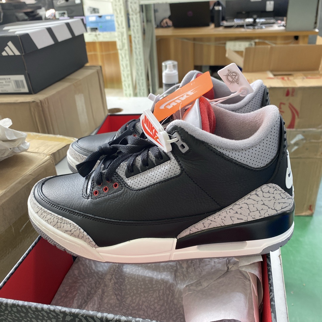 fake black cement 3s