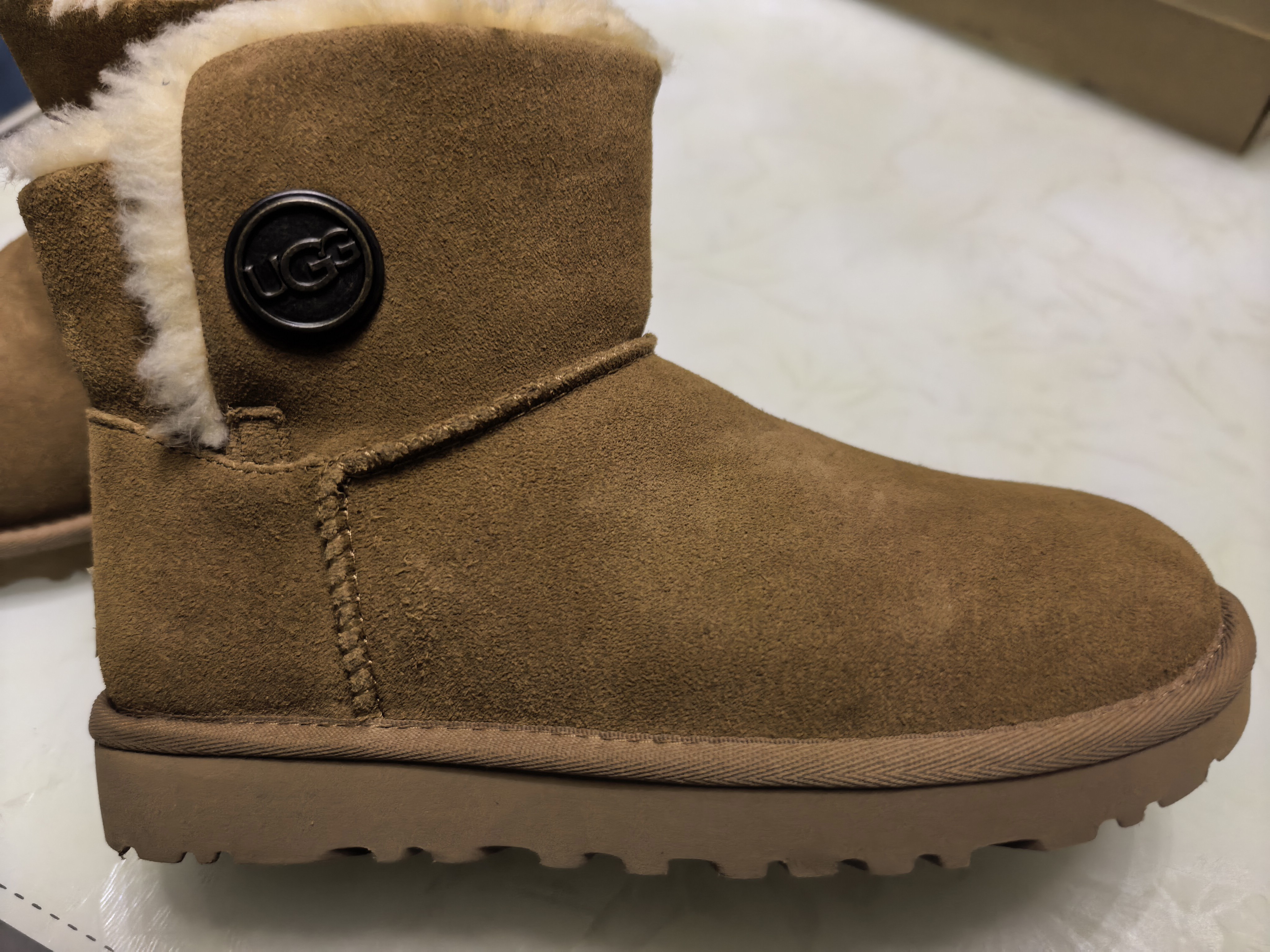 custom review-UGG Корова Спилок Термический Износостойкий Амортизирующий Противоскользящий С флисовой подкладкой Удобный Короткий