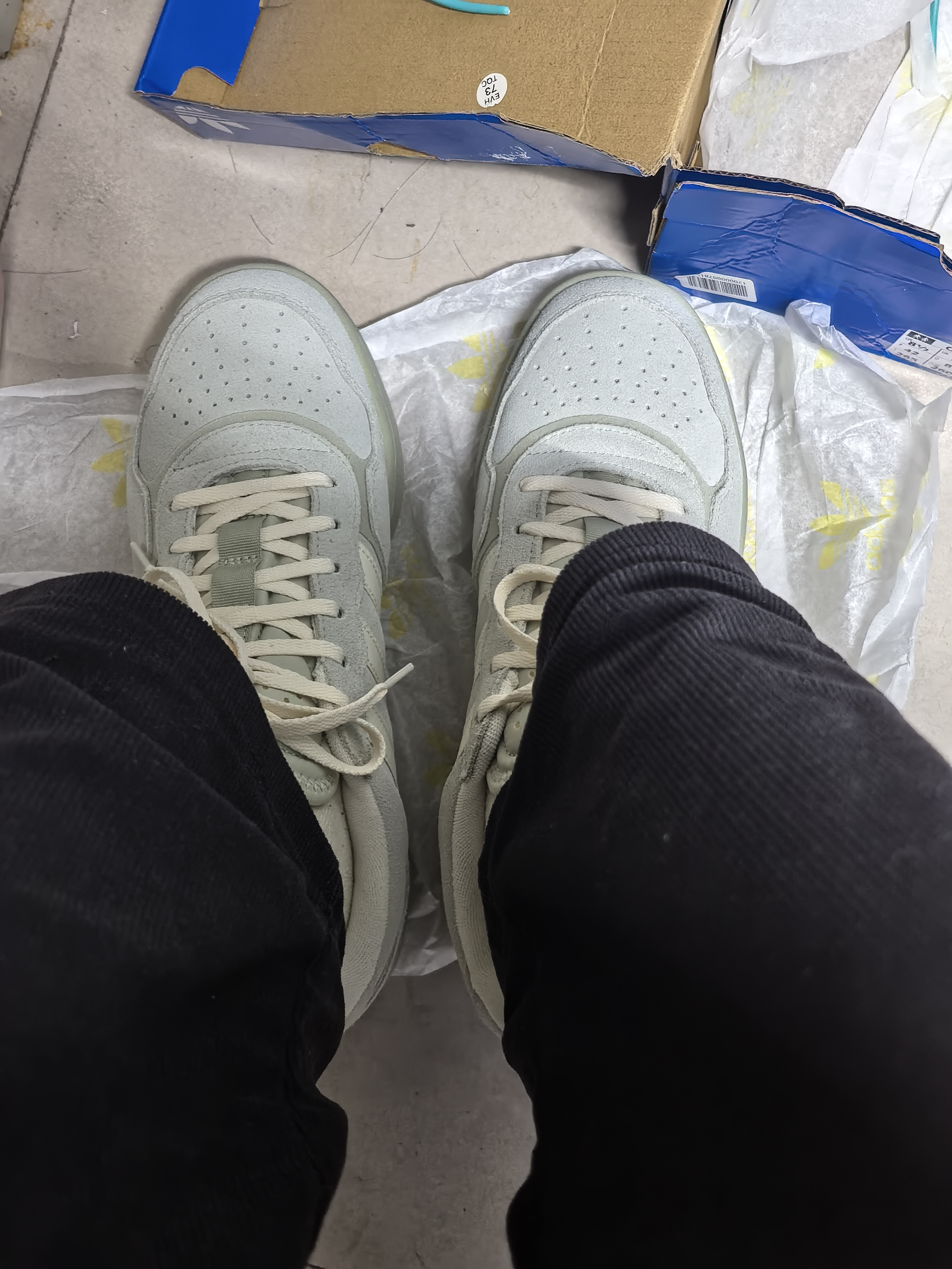 custom review-Adidas Originals Courtic Текстиль Синтетическая кожа Кожа Замша Низкий верх Повседневная обувь Унисекс Светло-зеленый