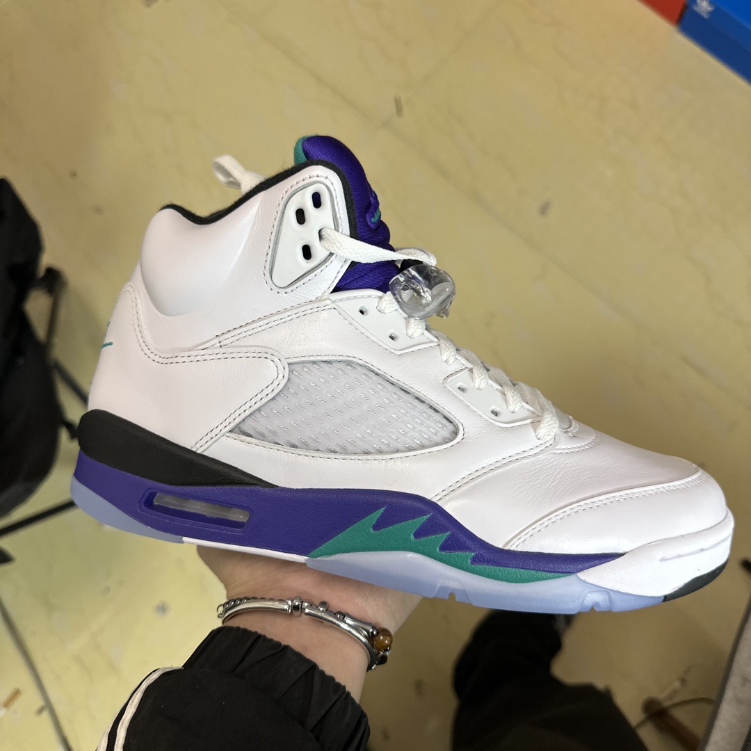 jordan 5 grape fake vs real