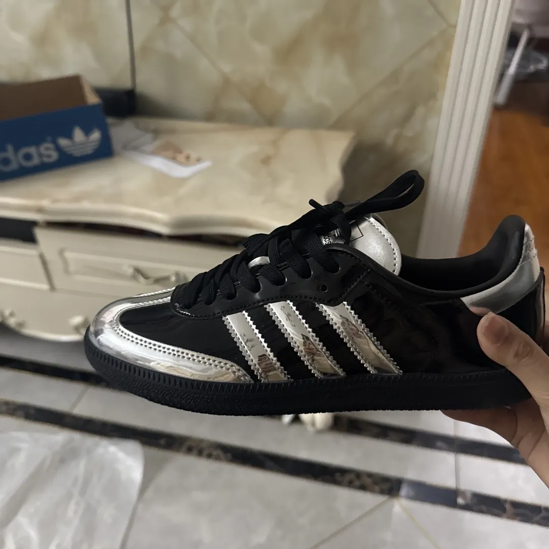 adidas gazelle silver green womens Adidas Women's Samba OG White/Black/Granite – West NYC main image 1