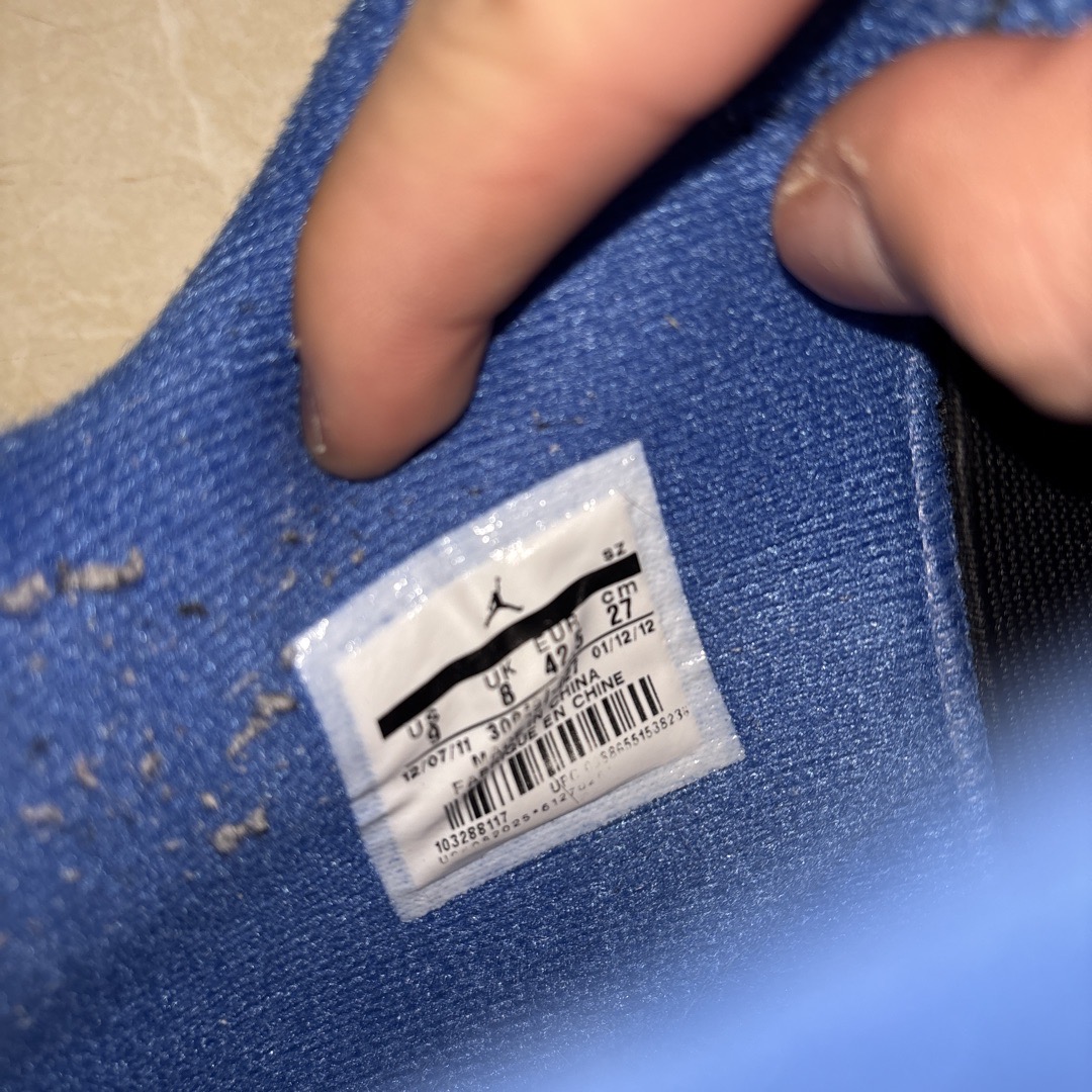 real vs fake jordan 4 unc