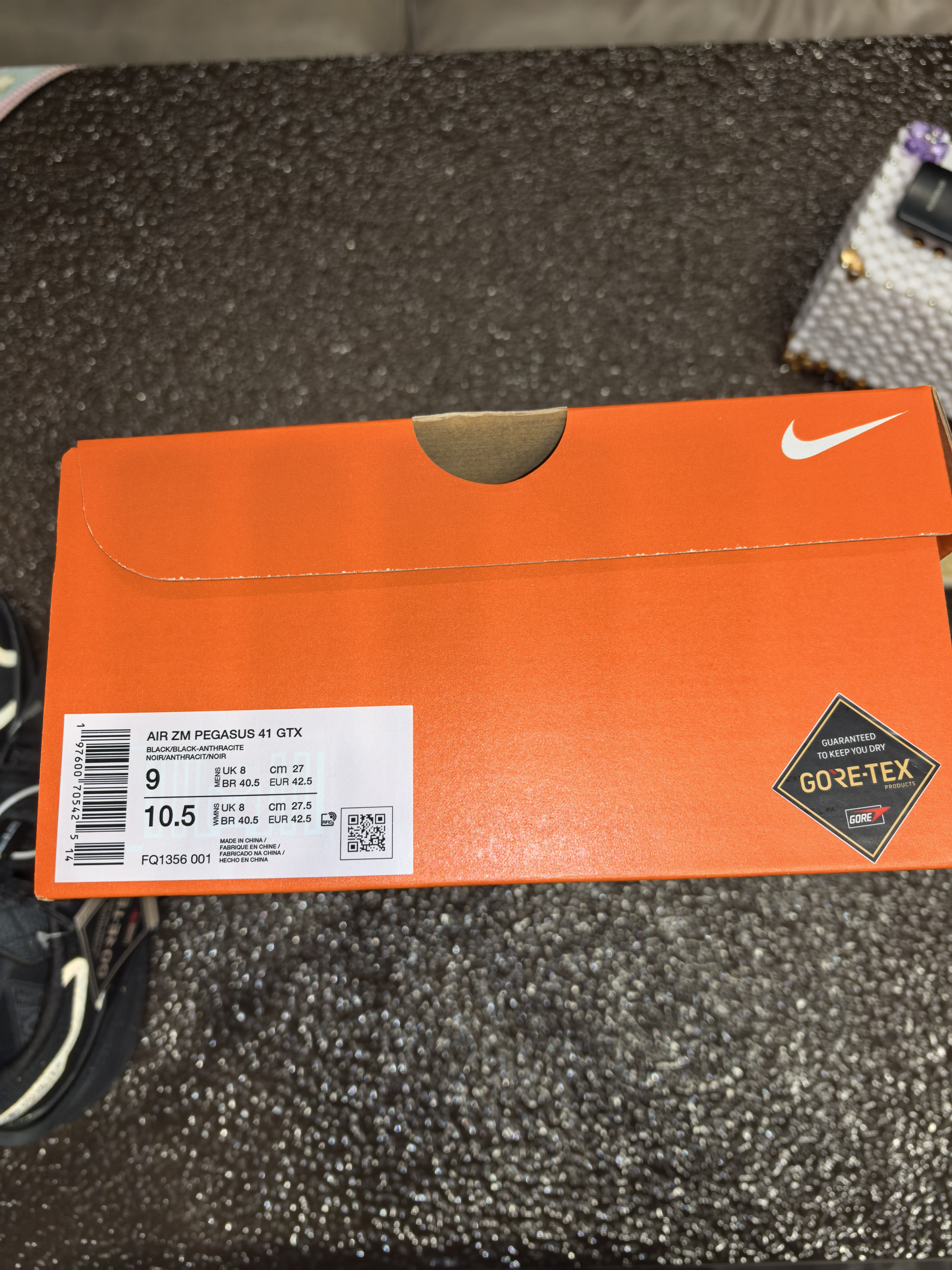 custom review-Nike Pegasus 41 Водонепроницаемый и Дышащий Отскок Низкий Топ Беговые Кроссовки Мужские Черные