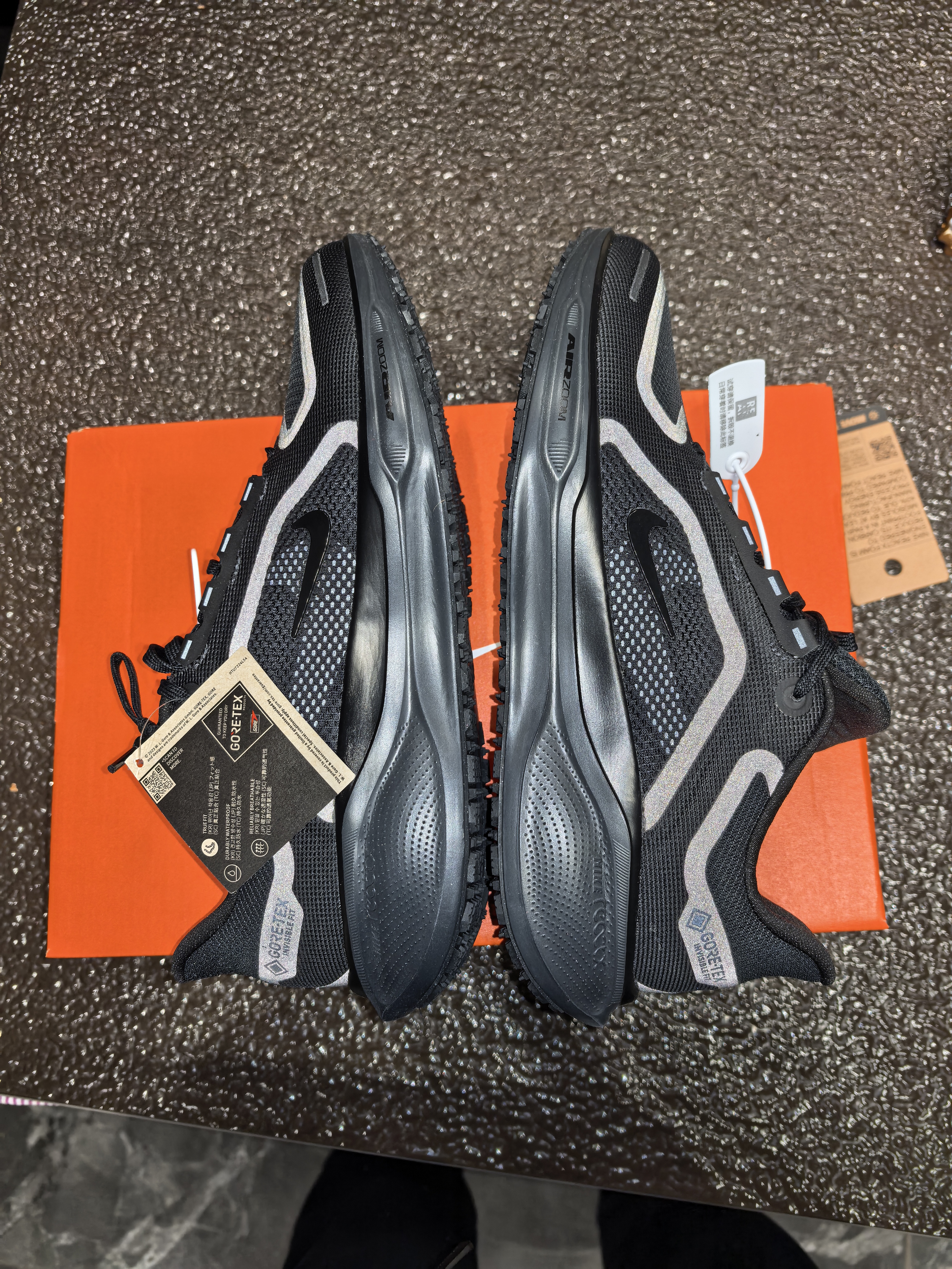 custom review-Nike Pegasus 41 Водонепроницаемый и Дышащий Отскок Низкий Топ Беговые Кроссовки Мужские Черные