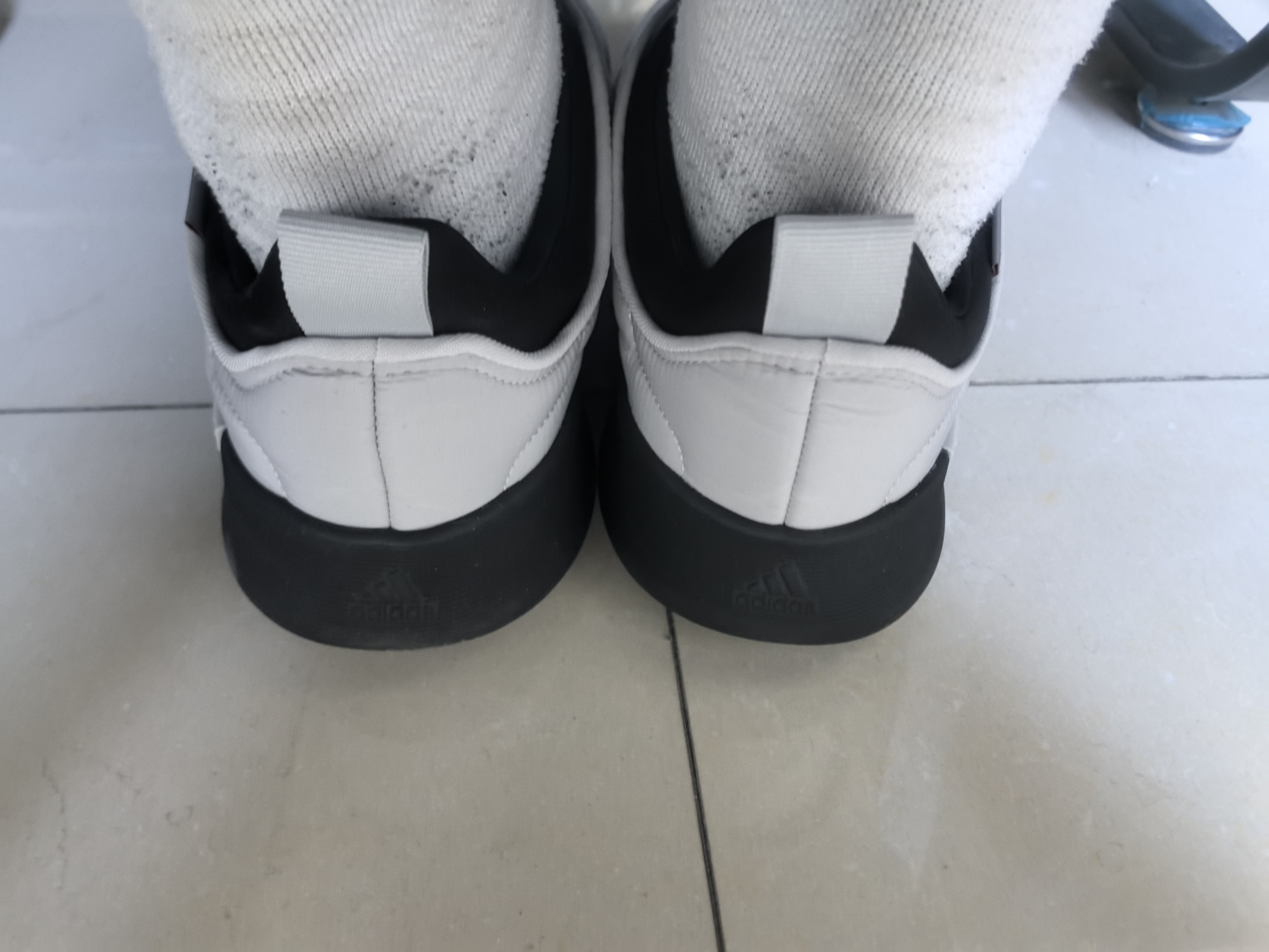 custom review-Adidas Adipuff Slip Resistant Abrasion Resistant Низкий Топ Casual Унисекс Серый Черный
