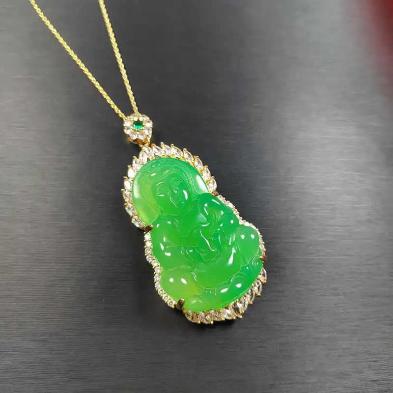 YOULING Chalcedony Necklaces Unisex-4