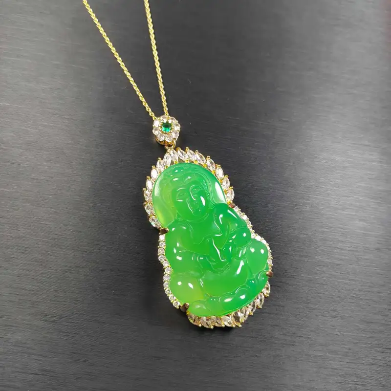 YOULING Chalcedony Necklaces Unisex-1