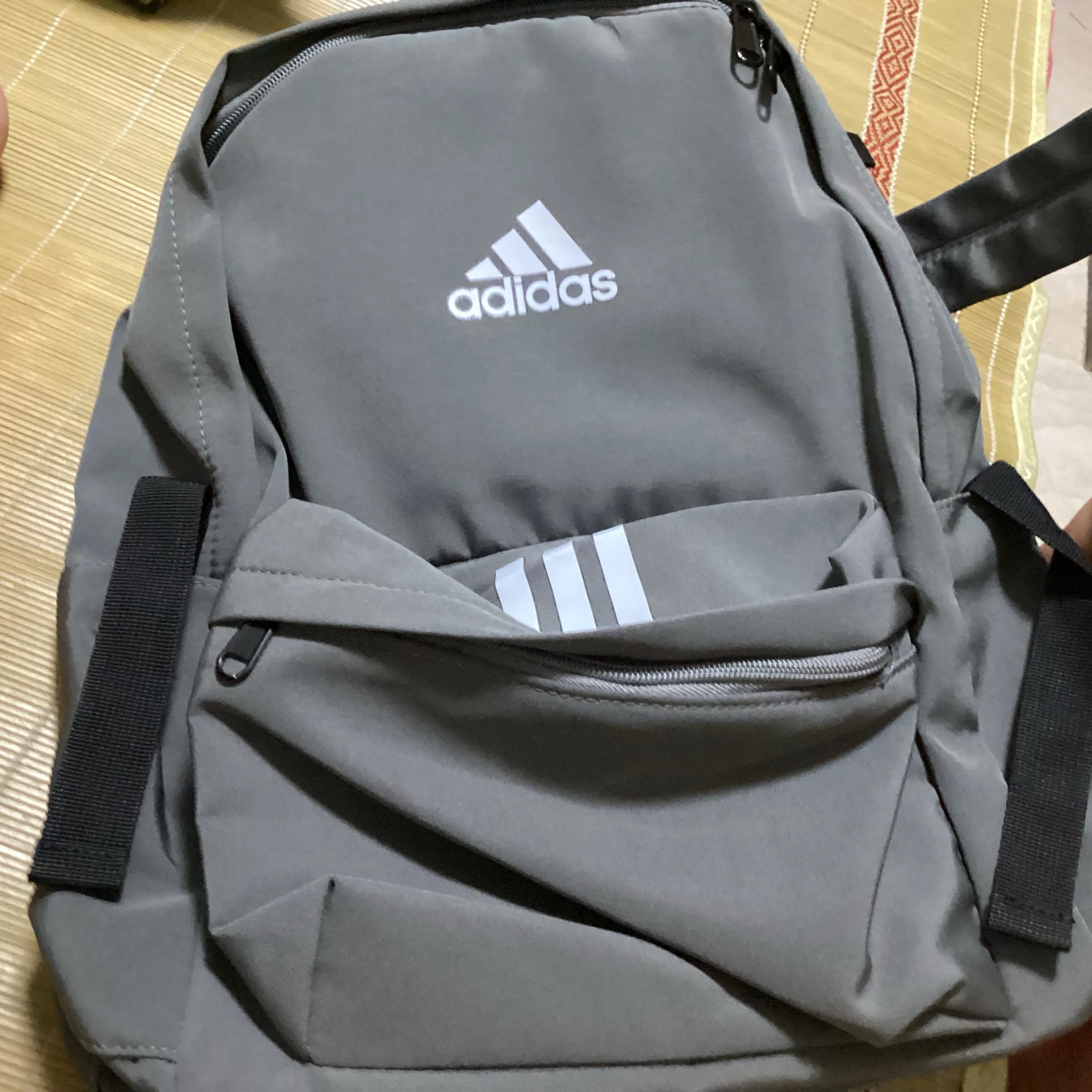adidas 3d roll top backpack japan Adidas Roll-Top Waterproof canvas material Backpack 3 color – JapanHandbag